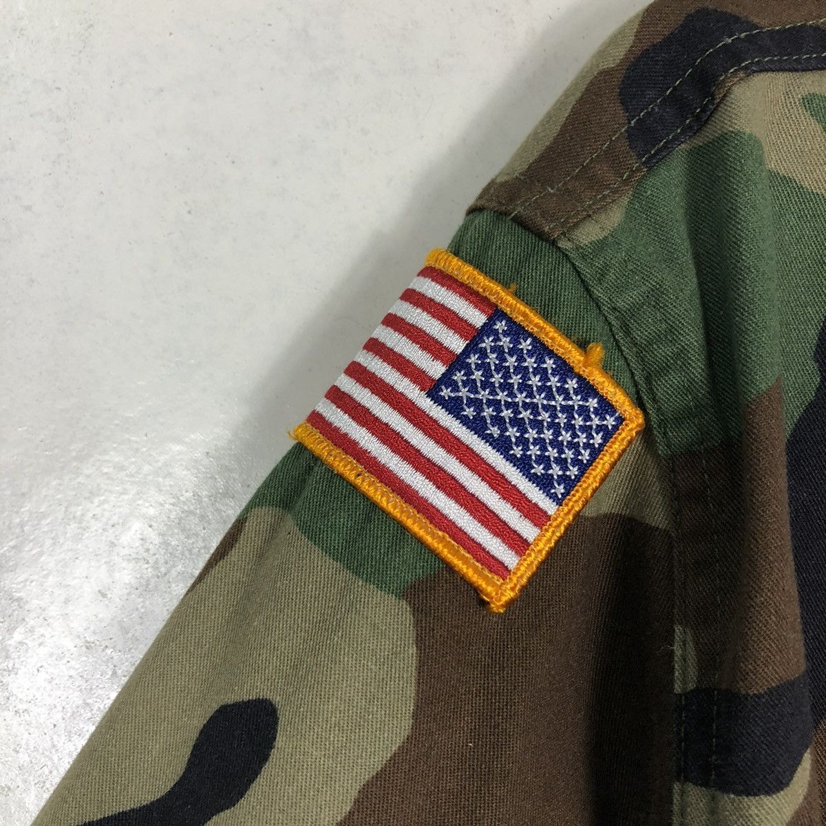 Vintage 🔥Vintage Cropped Chore Camoflouge Jacket US Army Size US S / EU 44-46 / 1 - 19 Thumbnail