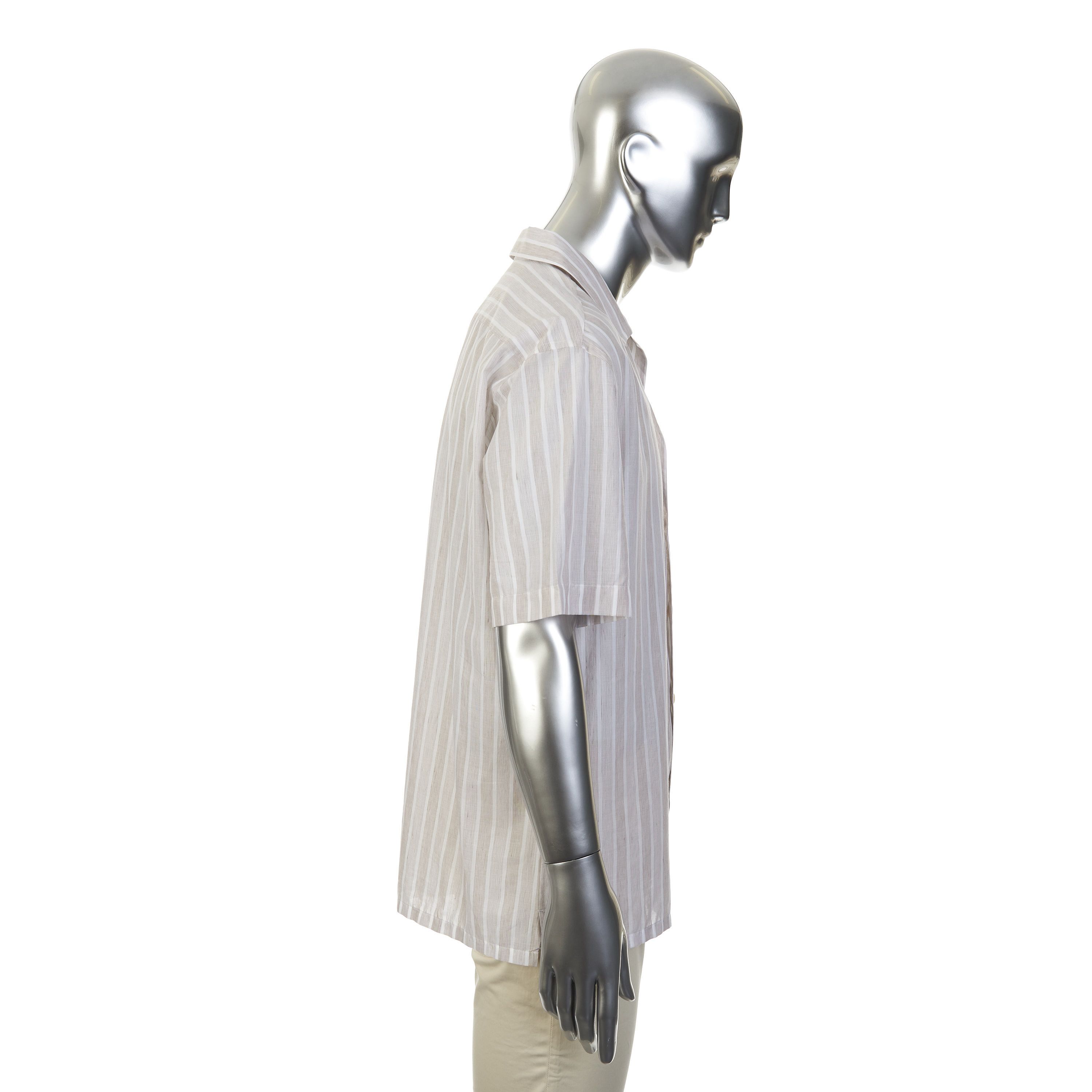 Brioni Cuban Shirt In Cotton & Linen Size US L / EU 52-54 / 3 - 8 Thumbnail