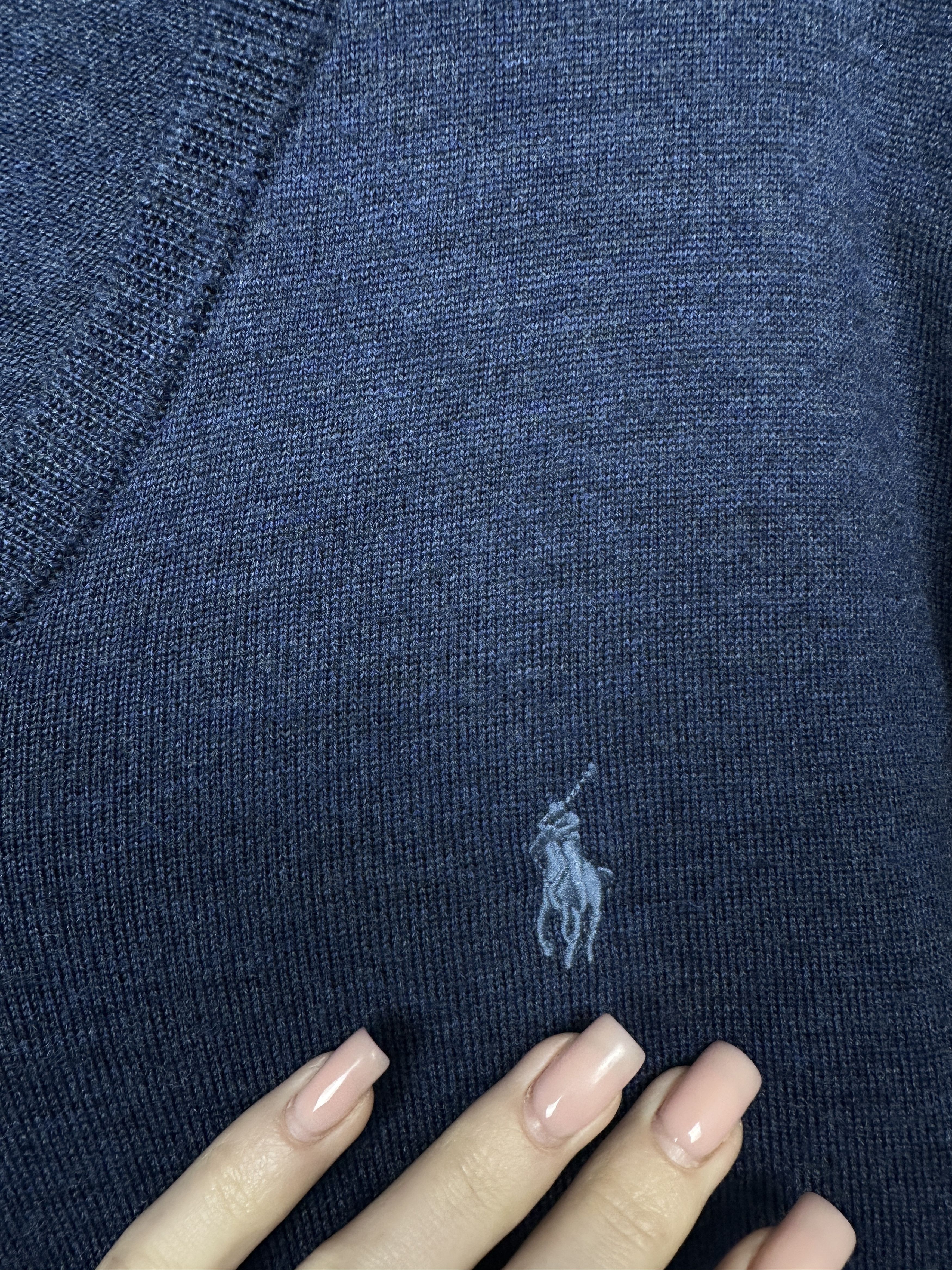 Polo Ralph Lauren Polo Ralph Lauren V-Neck Mens Merino Wool Sweater Size US L / EU 52-54 / 3 - 3 Thumbnail
