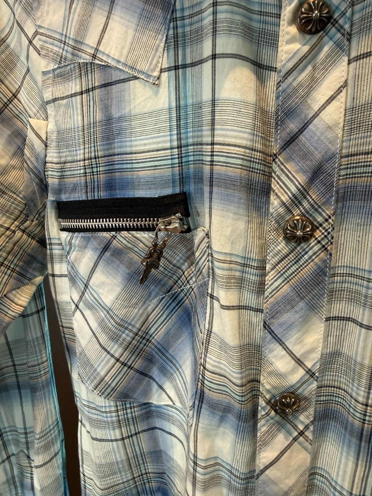 Chrome Hearts Chrome Hearts Fleur De Lis Dagger Zip Flannel Size US M / EU 48-50 / 2 - 6 Thumbnail