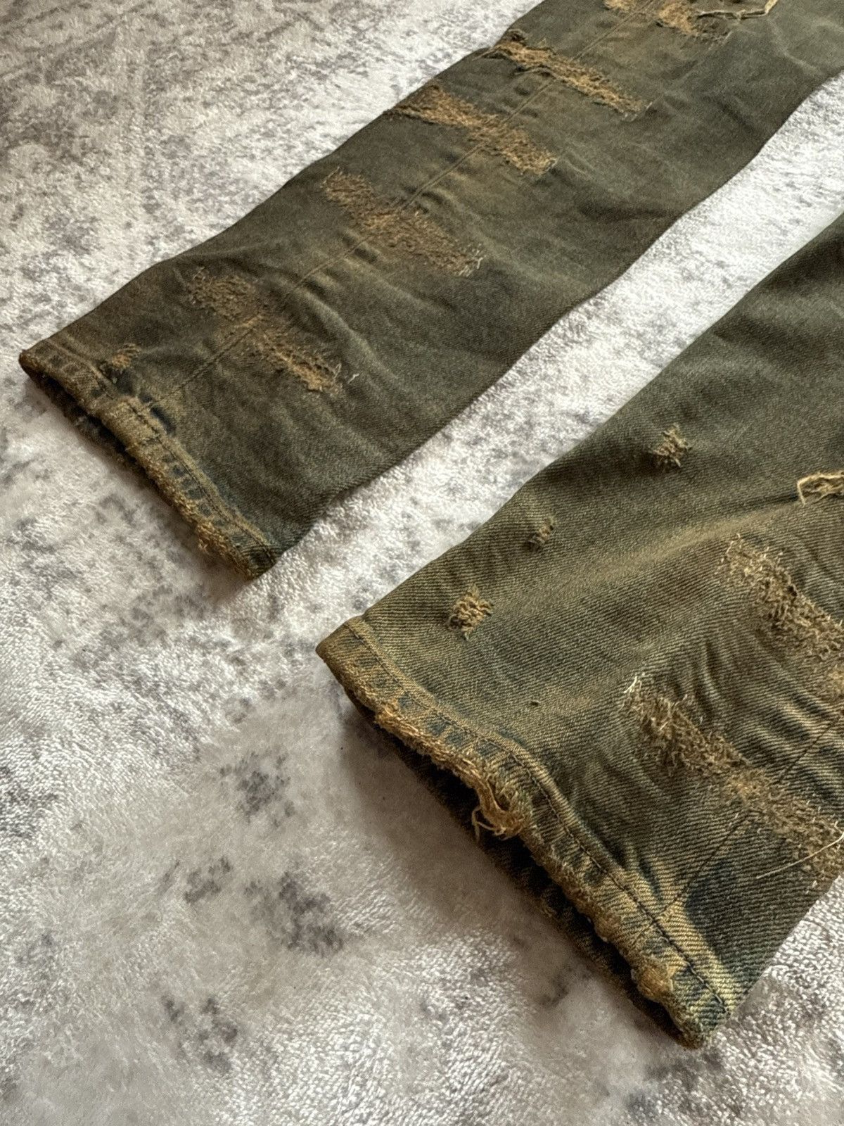 Diesel Black Gold F/W 2015 Diesel Black Gold Distressed Mud Wash Stacked Jeans Size US 34 / EU 50 - 8 Thumbnail