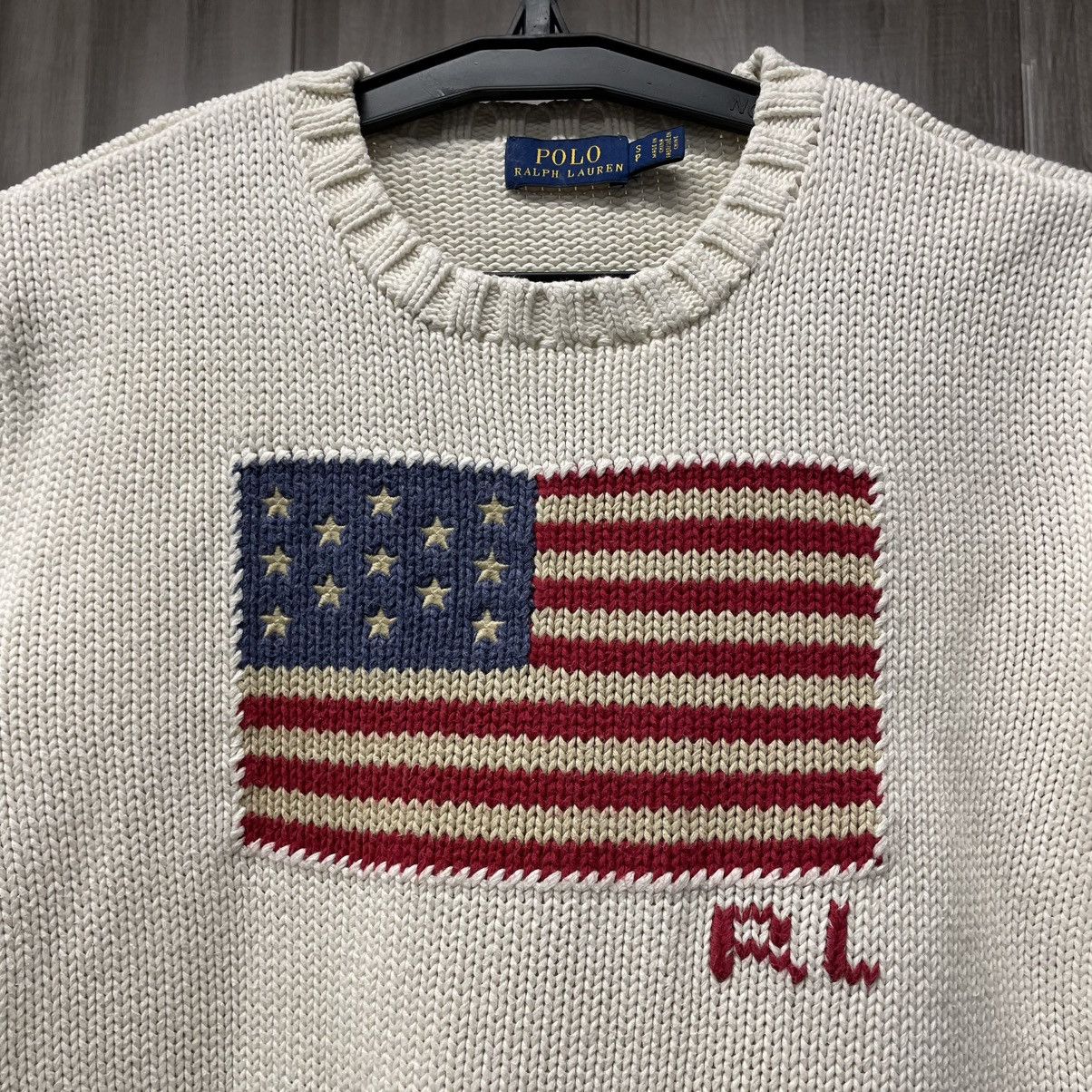 Polo Ralph Lauren Polo Ralph Lauren American Flag Sweater Size US XS / EU 42 / 0 - 8 Thumbnail