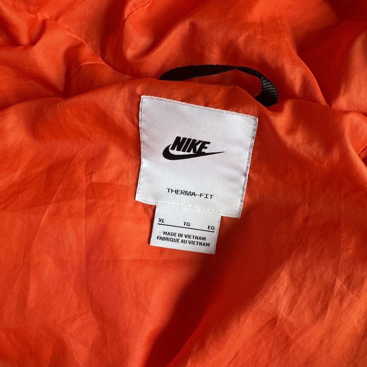 Nike Nike Therma-Fit Down Puffer Jacket Orange Women’s Oversized Size XL / US 12-14 / IT 48-50 - 10 Thumbnail