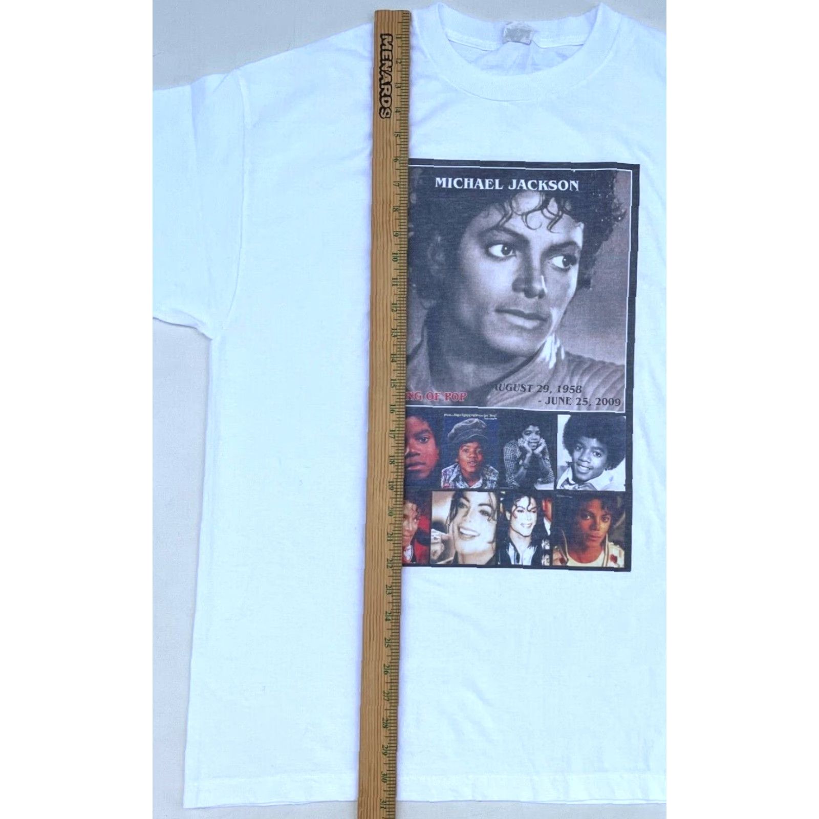 Vintage VINTAGE Michael Jackson Life Tribute Memorial T-shirt 1958-2009 Sz XL Size US XL / EU 56 / 4 - 6 Thumbnail