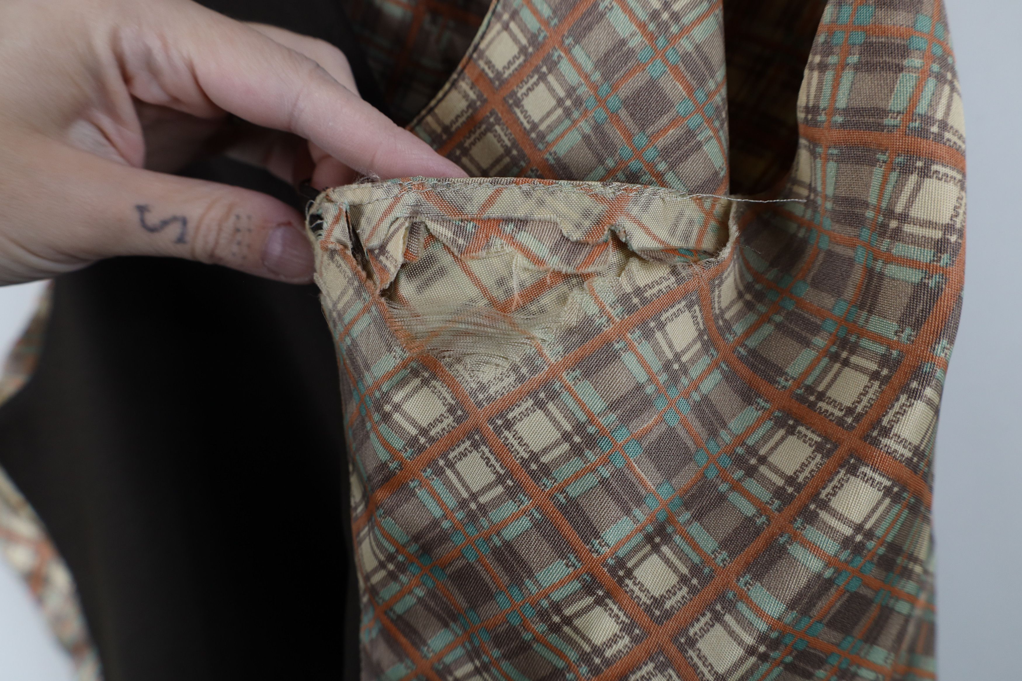 Vintage Vintage 50s 60s Rockabilly Wool Silk Suit Vest Jacket Brown Size US L / EU 52-54 / 3 - 4 Thumbnail