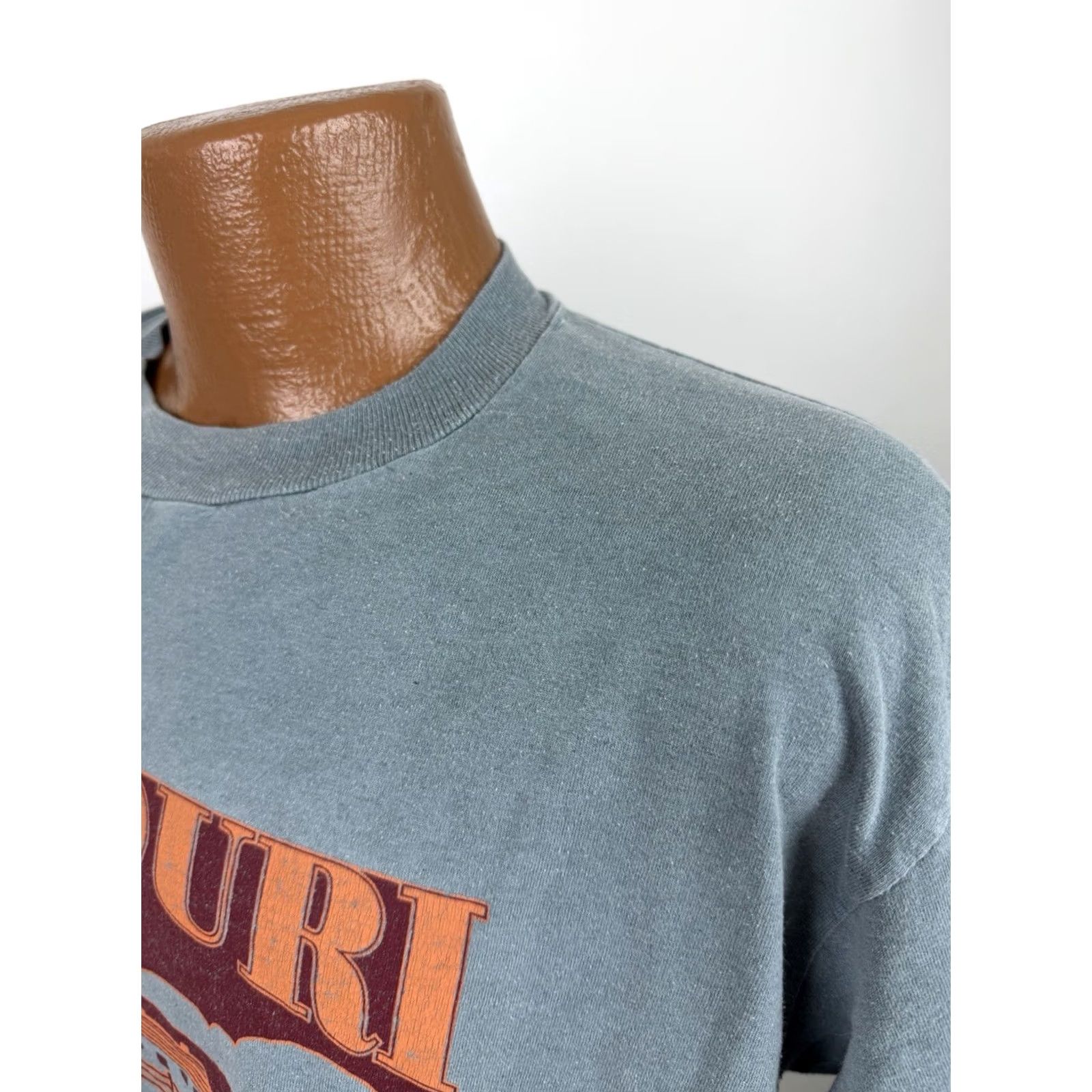 Jerzees VINTAGE Missouri Shirt Mens XL 90s Slate Gray T-shirt Souvenir JERZEES Size US XL / EU 56 / 4 - 7 Thumbnail