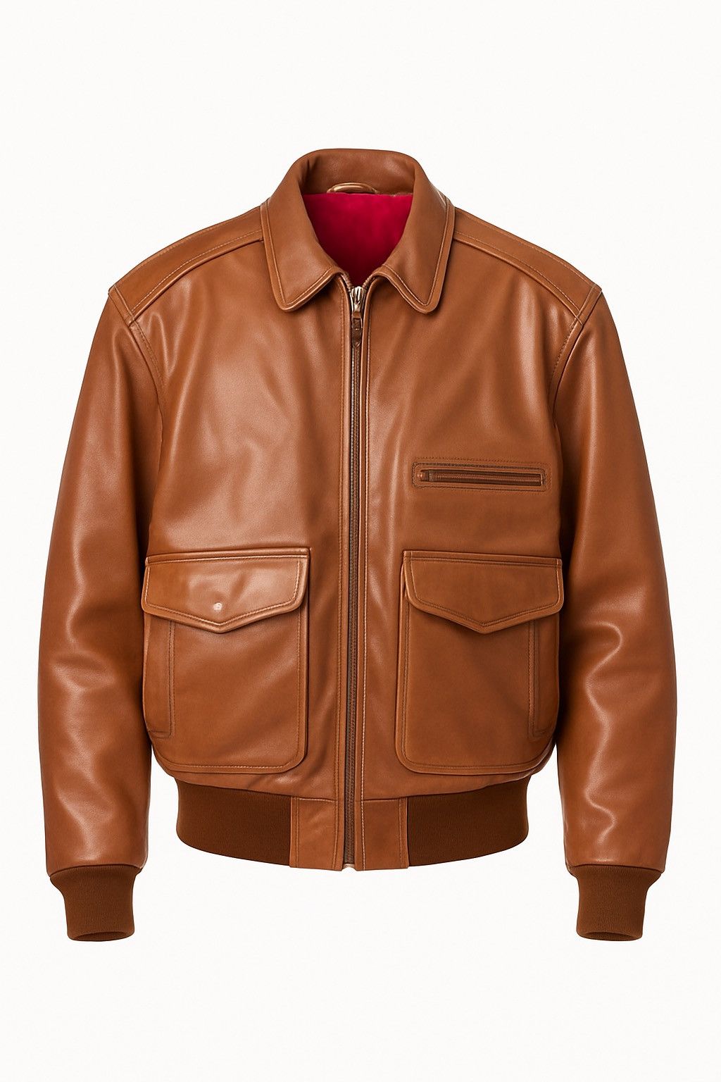 Other Vintage “King of Shot Down” Bomber Leather Jacket Aircraft Size US L / EU 52-54 / 3 - 2 Thumbnail