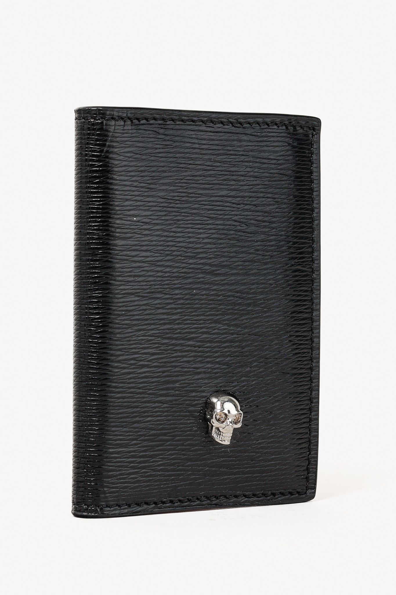 Alexander McQueen Alexander McQueen Black-Leather Skull Pocket Organizer Size ONE SIZE - 3 Thumbnail