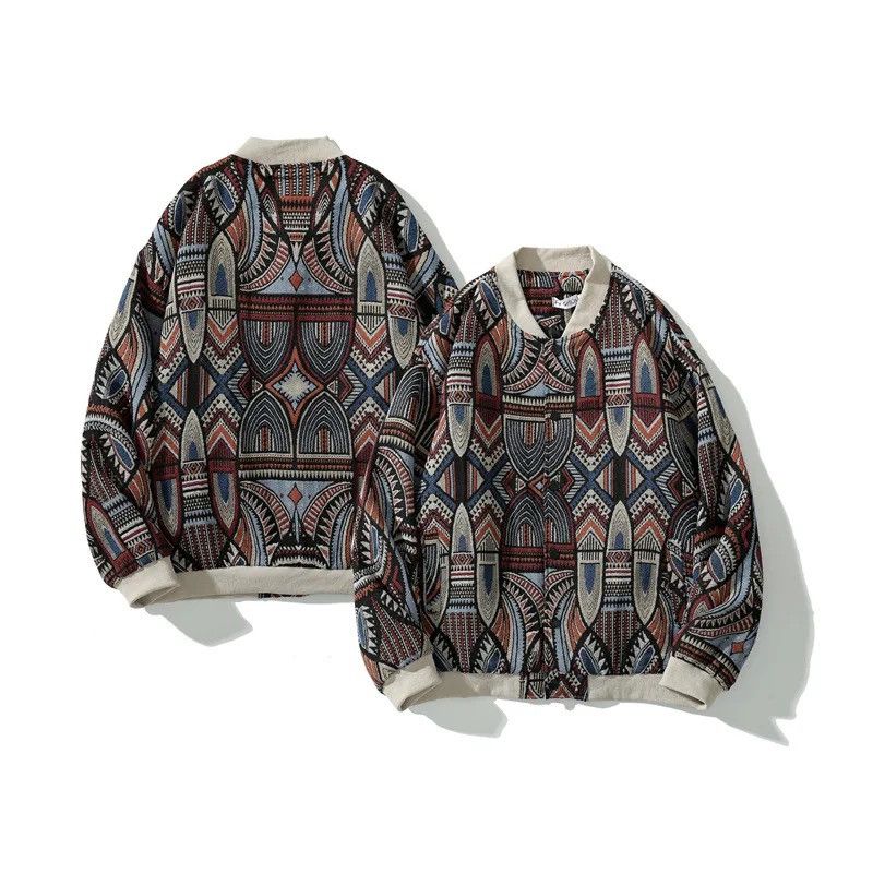 Japanese Brand Streetwear Ethnic Casual Style Bomber Jacket Size US XL / EU 56 / 4 - 3 Thumbnail