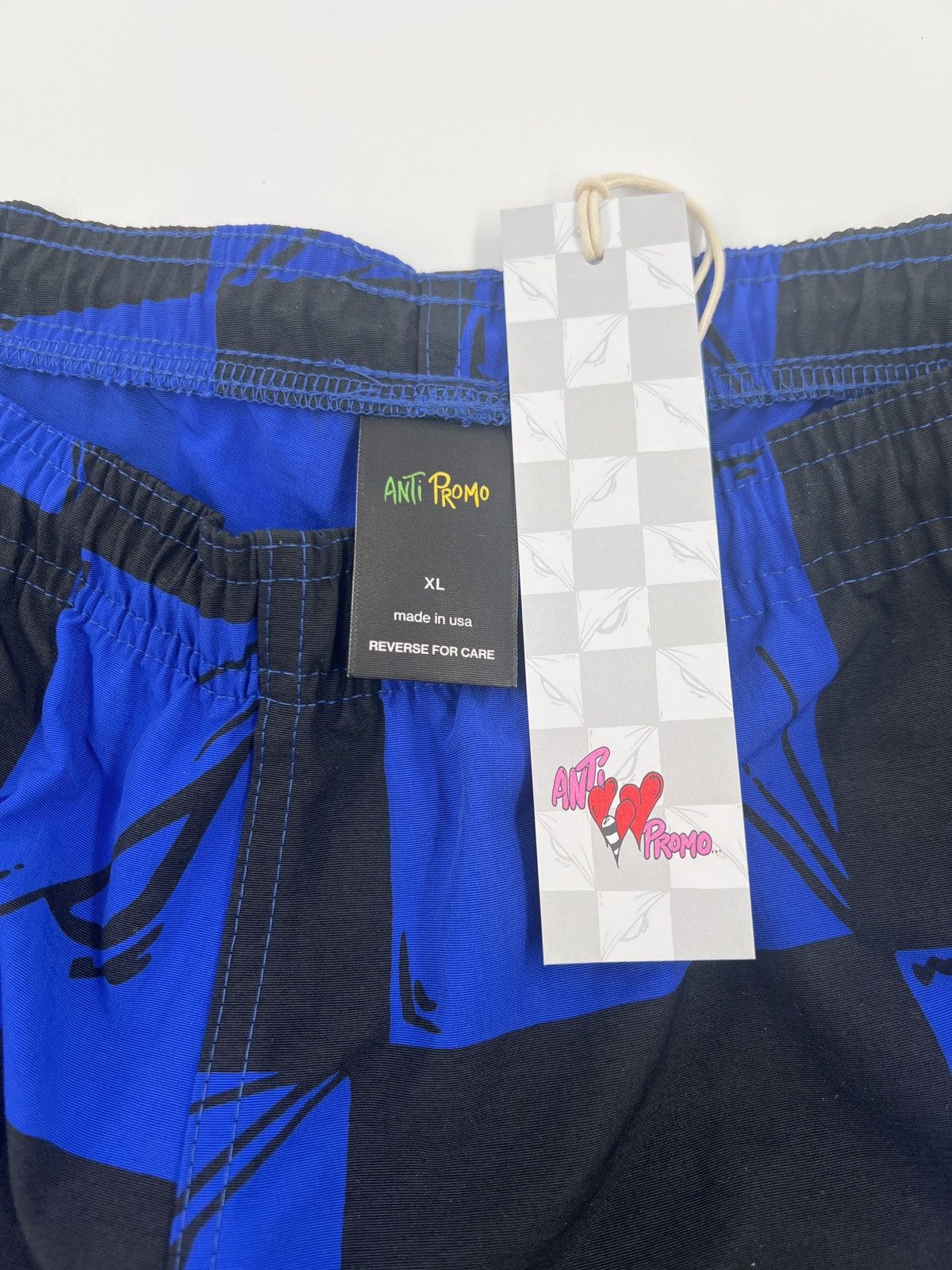 Matty Boy Matty Boy Anti Promo 99 Eyes Nylon Shorts Black/Blue Size US 36 / EU 52 - 3 Thumbnail