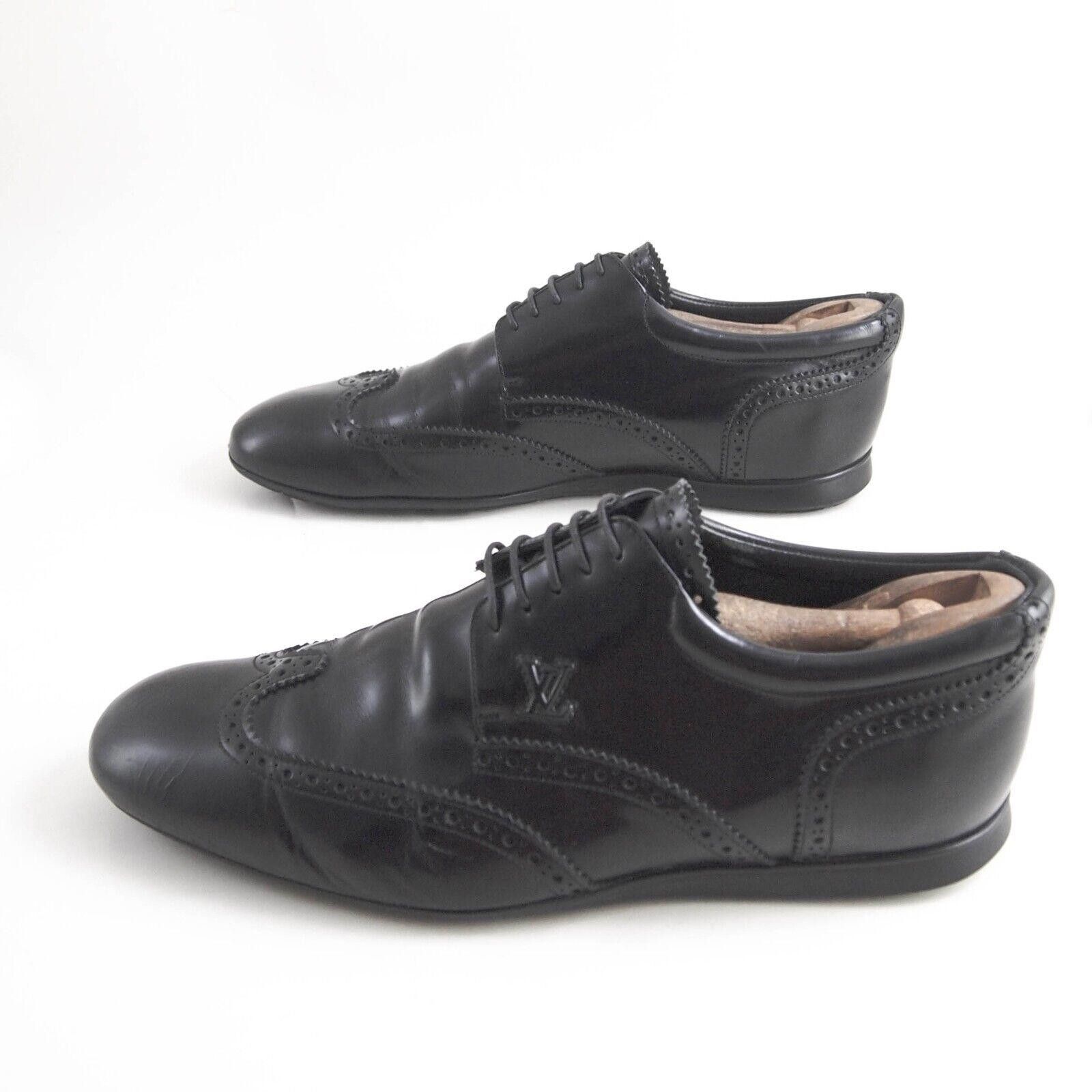 Louis Vuitton LV Louis Vuitton Wingtip Brogues Black leatherEU 40 US 7 M Size US 6 / EU 39 - 2 Thumbnail
