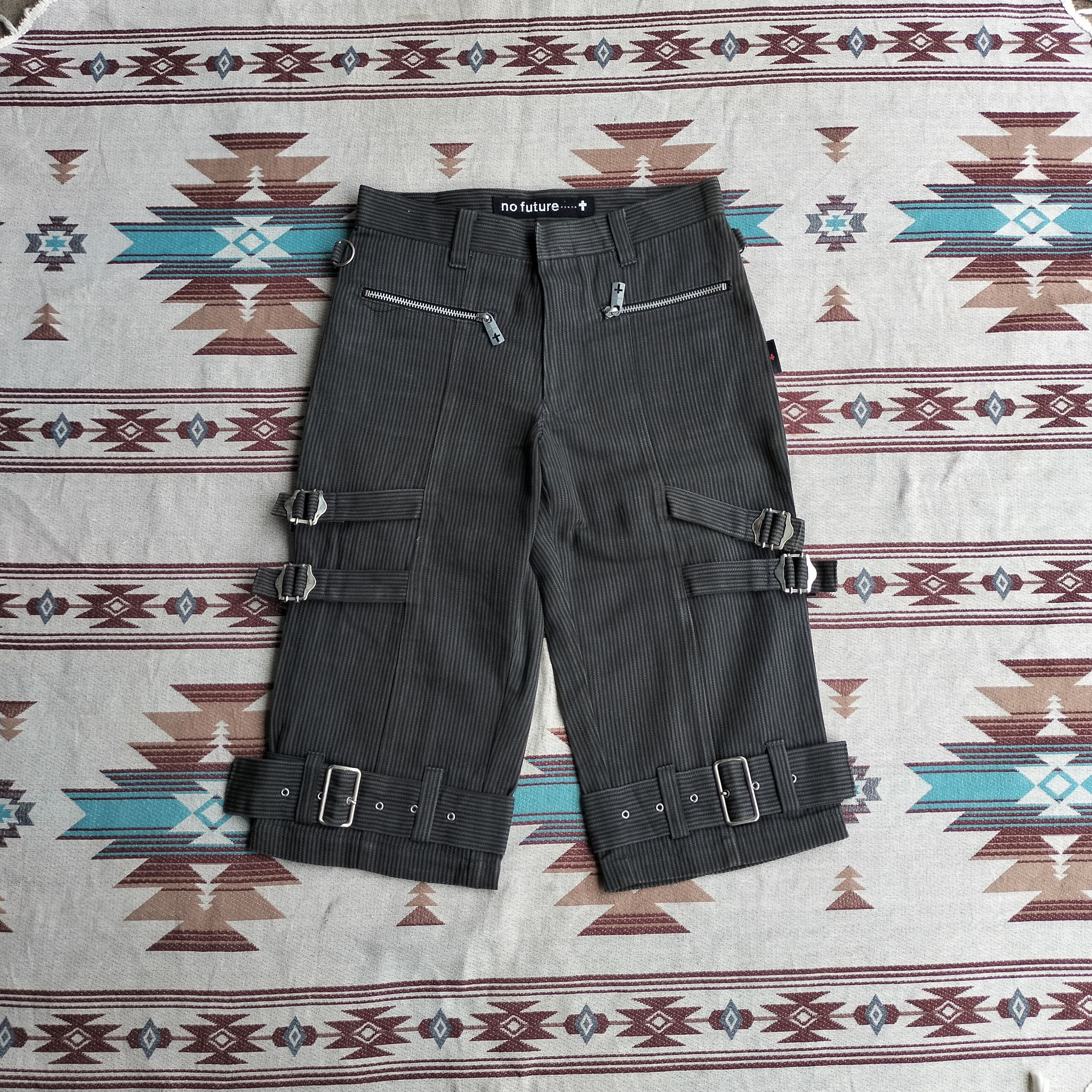 Rare V-Kei design Lace-up bondage pants