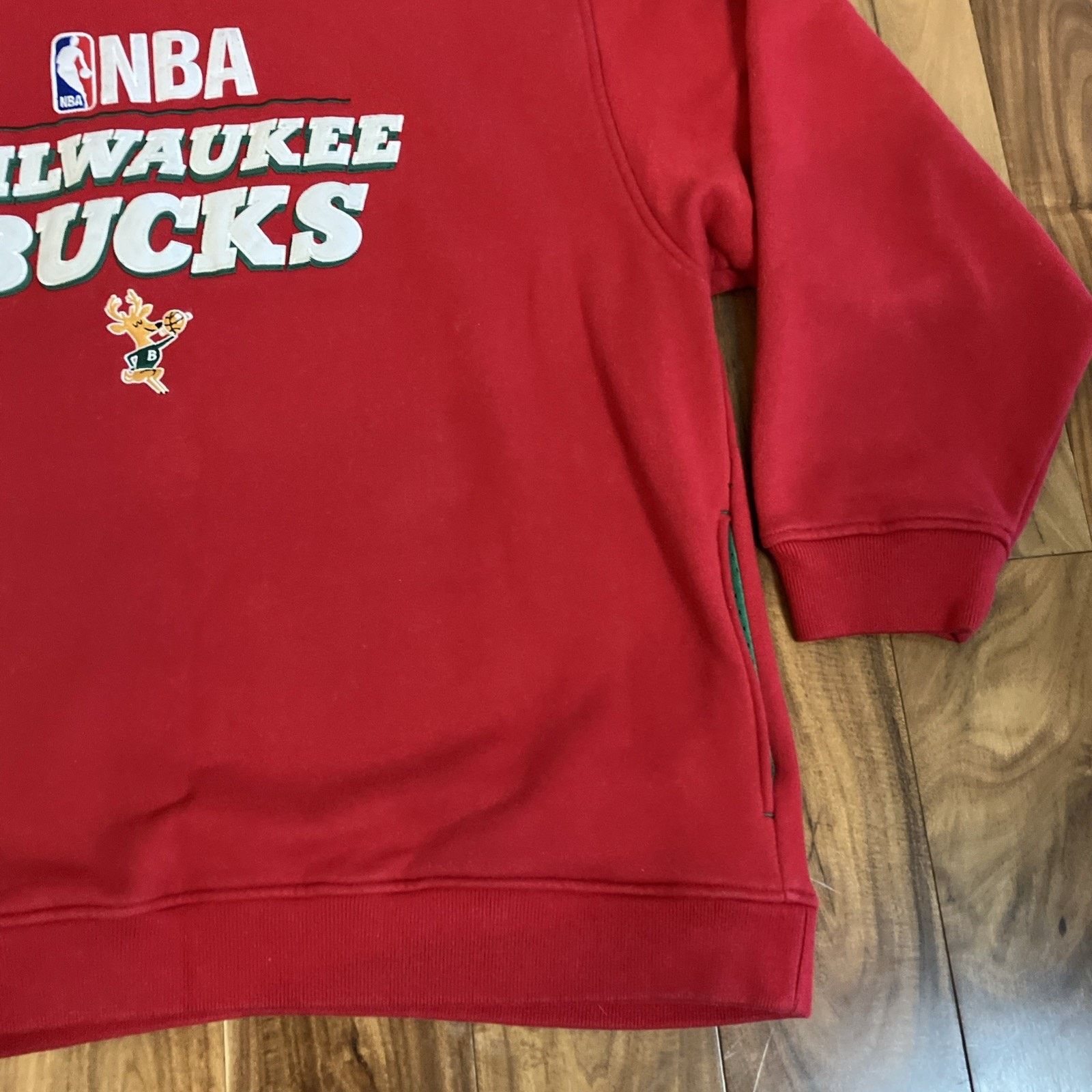 Mitchell & Ness Vtg Milwaukee Bucks Sweatshirt Mens 3XL Embroidered Crewneck Size US XXL / EU 58 / 5 - 11 Thumbnail