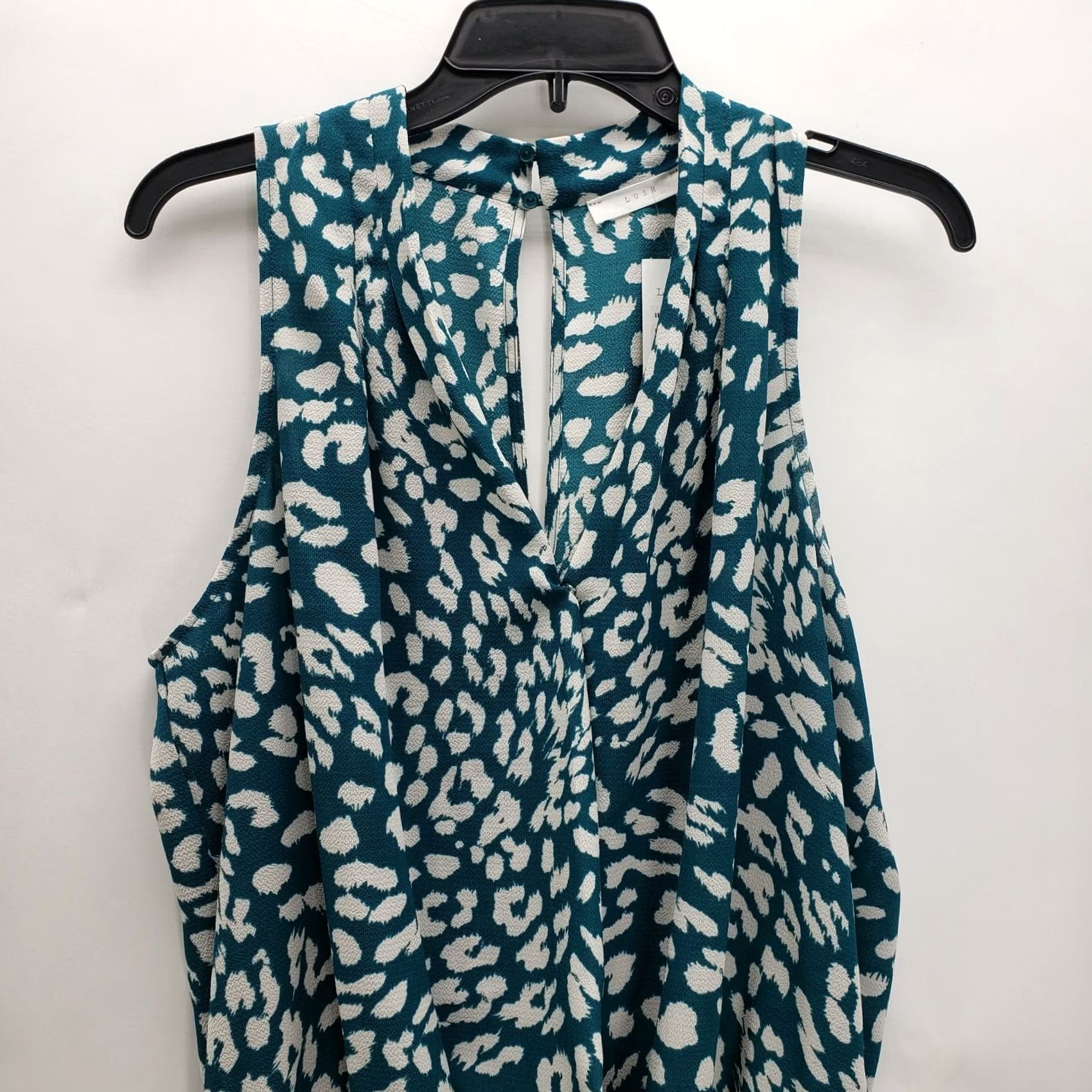 Vintage Lush floral key hole bodysuit size XL green white NEW Women's Size XL / US 12-14 / IT 48-50 - 5 Thumbnail