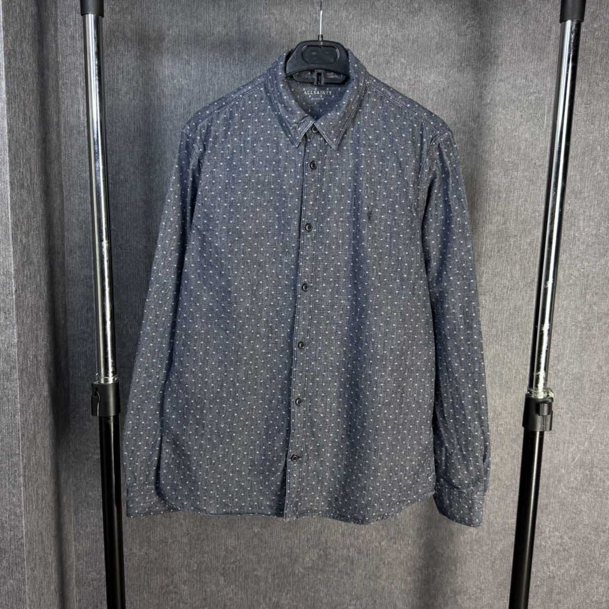 Allsaints Allsaints Montauk Polka Dot Grey button shirt Size US M / EU 48-50 / 2 - 3 Thumbnail