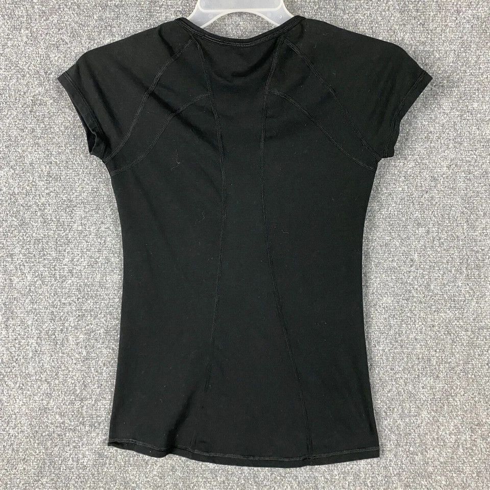 Other Z by Zella Blouse Women's XS Half Sleeve Black Polyester Size XS / US 0-2 / IT 36-38 - 7 Thumbnail