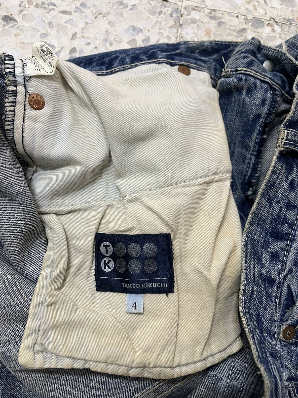 Japanese Brand Japanese brand Takeo kikuchi distress denim style Size US 34 / EU 50 - 7 Thumbnail