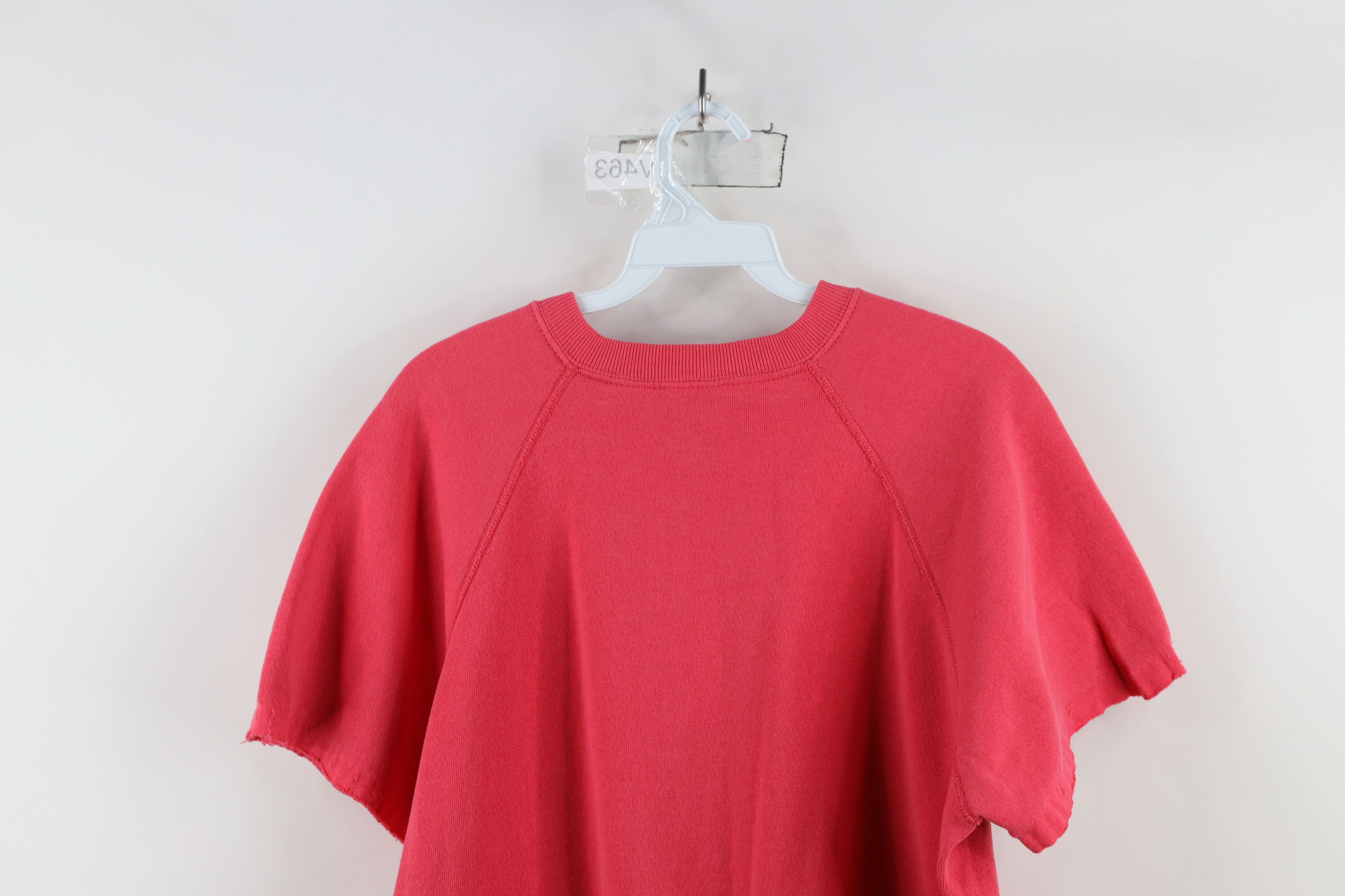Vintage Vintage 90s Streetwear Blank Cut Off Short Sleeve Sweatshirt Size XL / US 12-14 / IT 48-50 - 11 Thumbnail