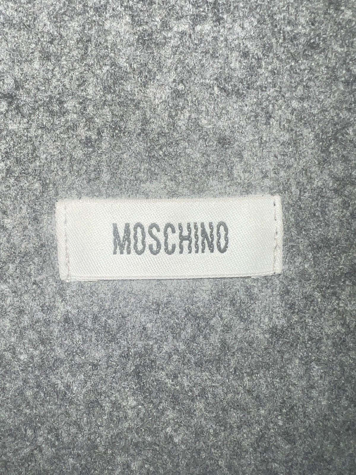 Moschino Moschino Grey Wool Scarf Size ONE SIZE - 7 Thumbnail