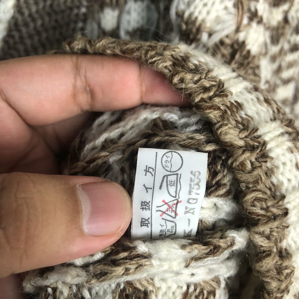 Homespun Knitwear × Japanese Brand Traditional Newsun Brown vintage Cardigan Knitwear #A179 Size US L / EU 52-54 / 3 - 12 Thumbnail