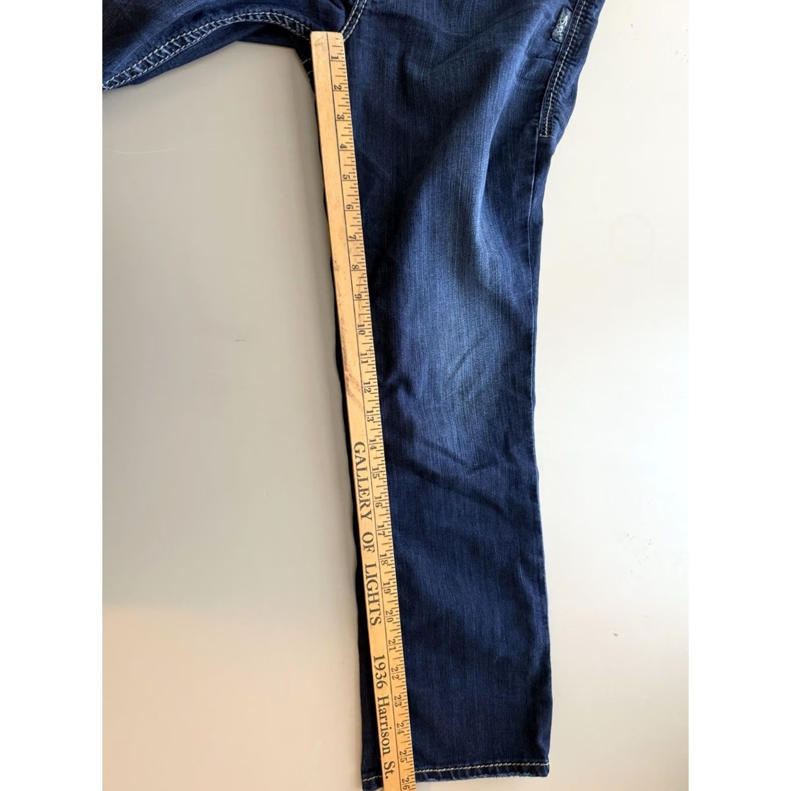 Silver Jeans Co. Silver Jeans Suki Capri Jeans Womens W29 Blue Stretch Denim Western Concert Weekend Metal Size 29" - 7 Thumbnail