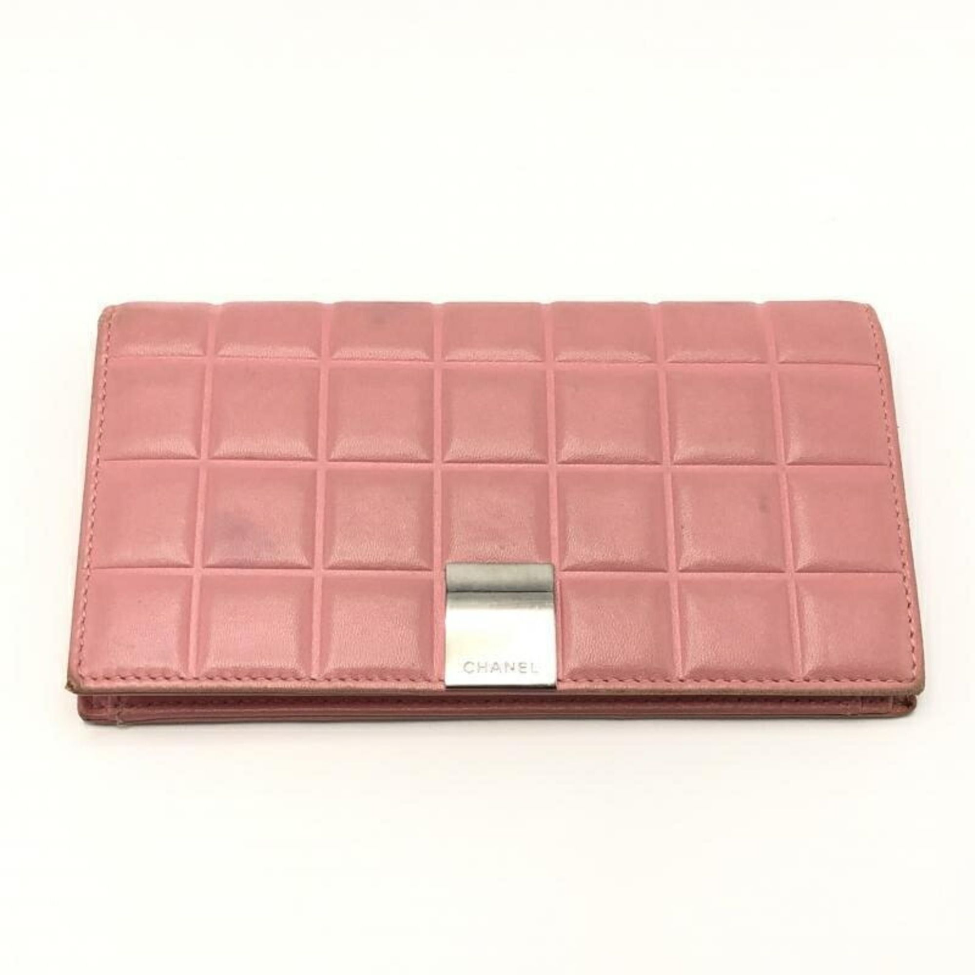 Chanel CHANEL chocolate bar long wallet pink Chanel