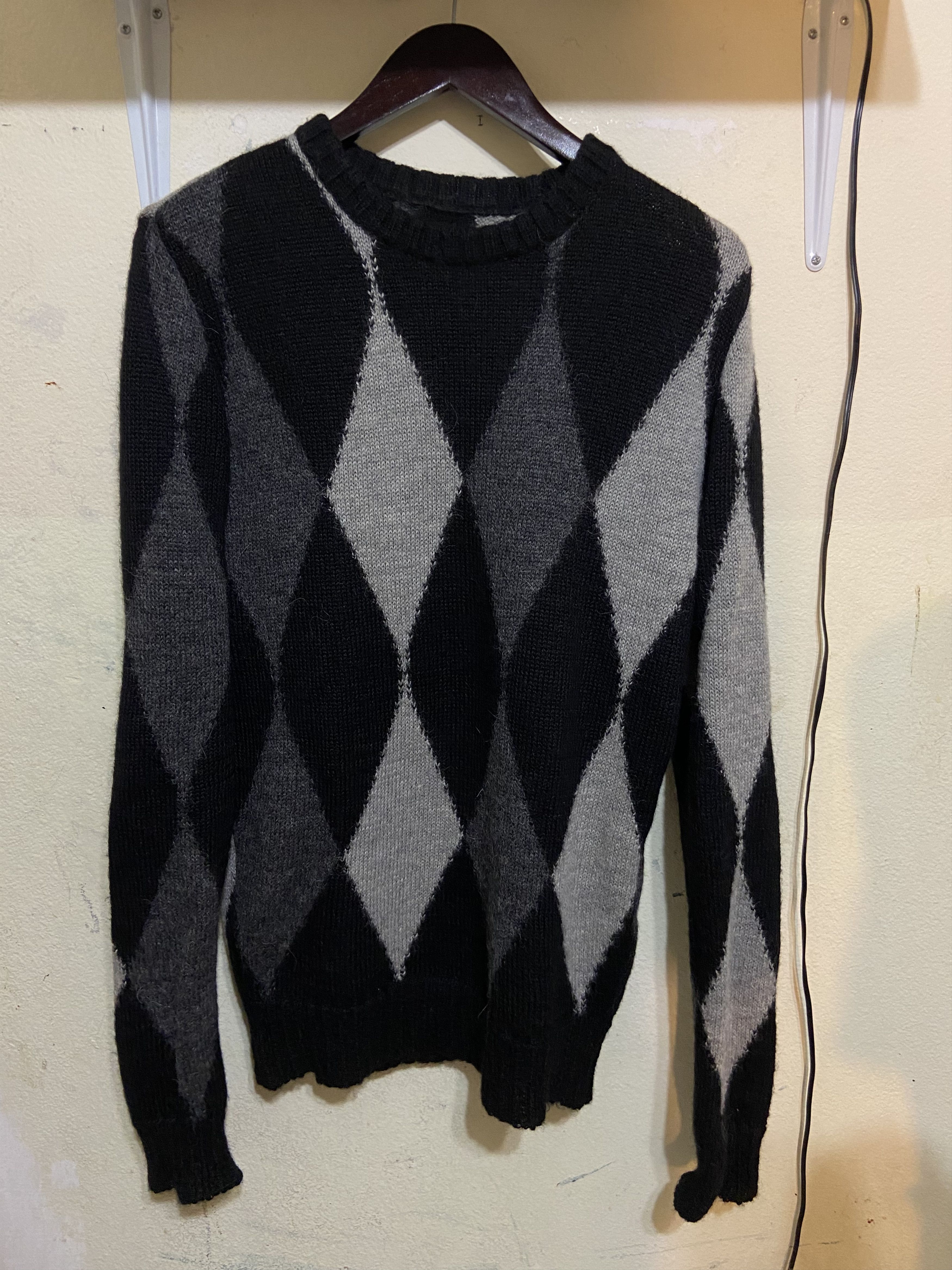 Number (N)ine AW01 Alpaca Argyle Size US M / EU 48-50 / 2 - 1 Thumbnail