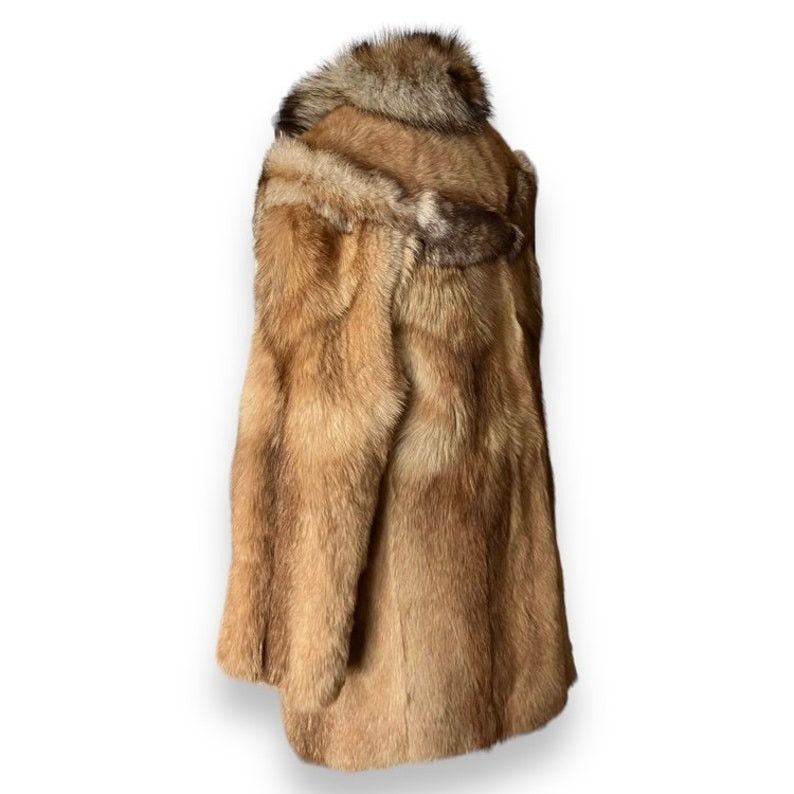Japanese Brand × Vintage Iconic Vintage 80s Fox Fur Coat oversized Y2K Size M / US 6-8 / IT 42-44 - 5 Thumbnail