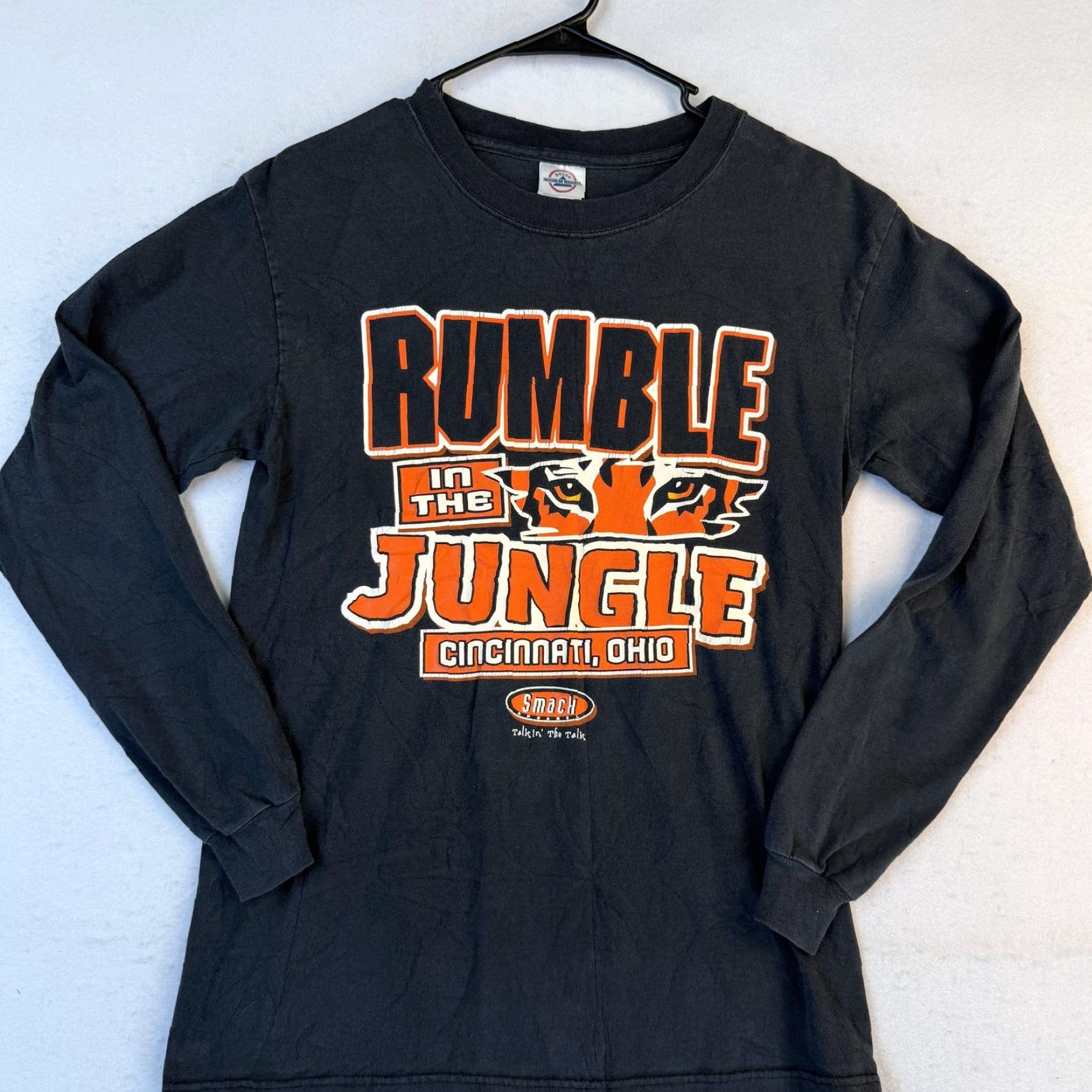 Delta Cincinnati Bengals Shirt Mens Small Black Long Sleeve Rumble Jungle Football Size US S / EU 44-46 / 1 - 3 Thumbnail