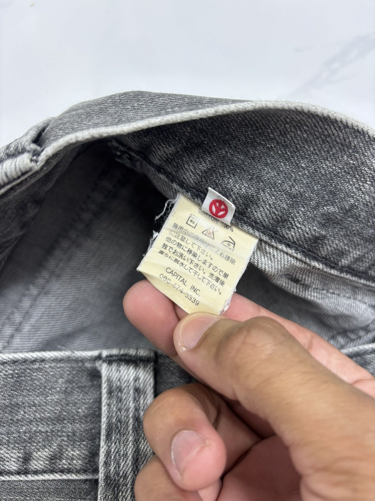 Kapital Kountry KAPITAL SLIM FIT DISTRESSED BUSH JEANS Size US 30 / EU 46 - 11 Thumbnail