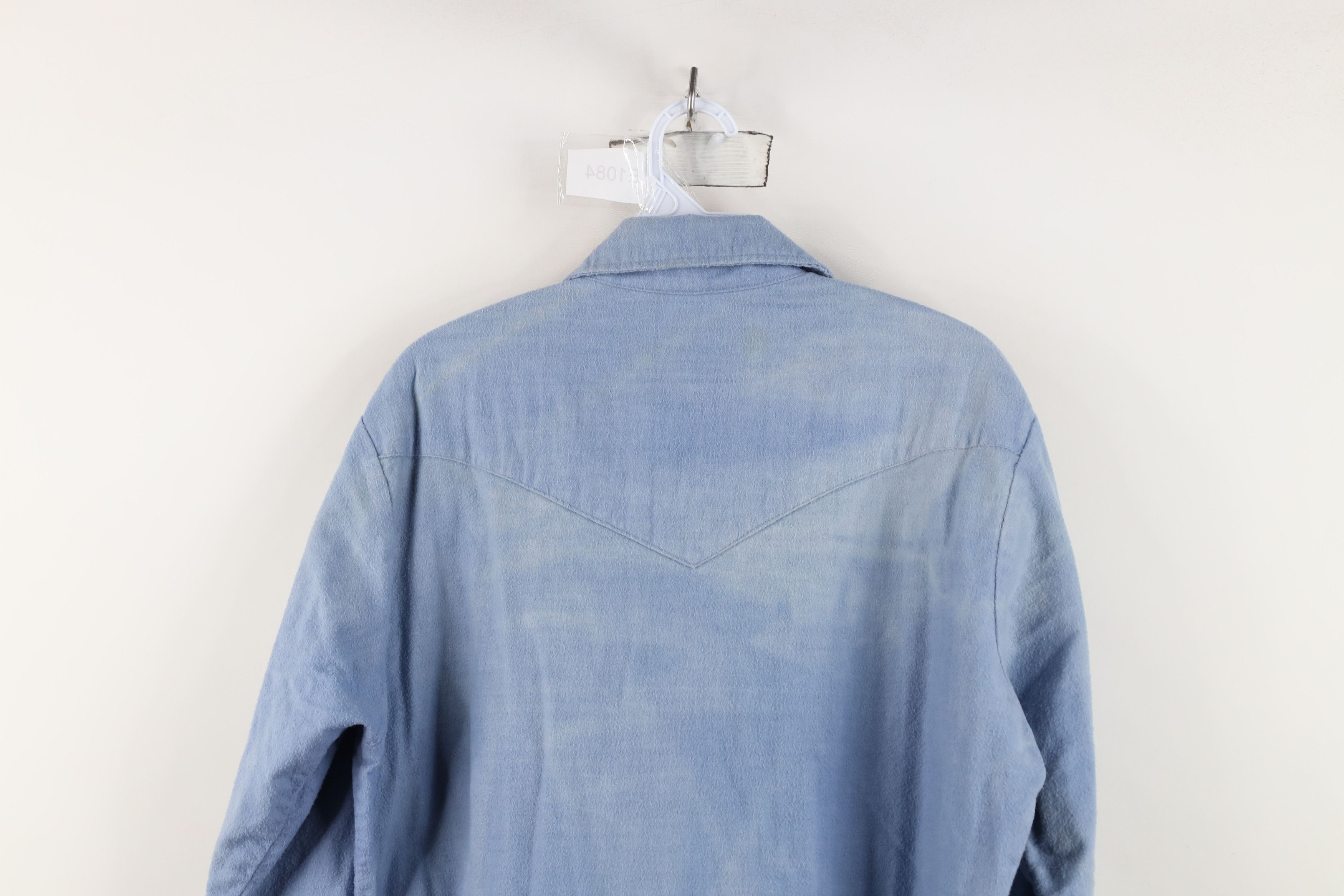 Vintage Vintage 70s Streetwear Chamois Cloth Button Shirt USA Size US L / EU 52-54 / 3 - 14 Thumbnail