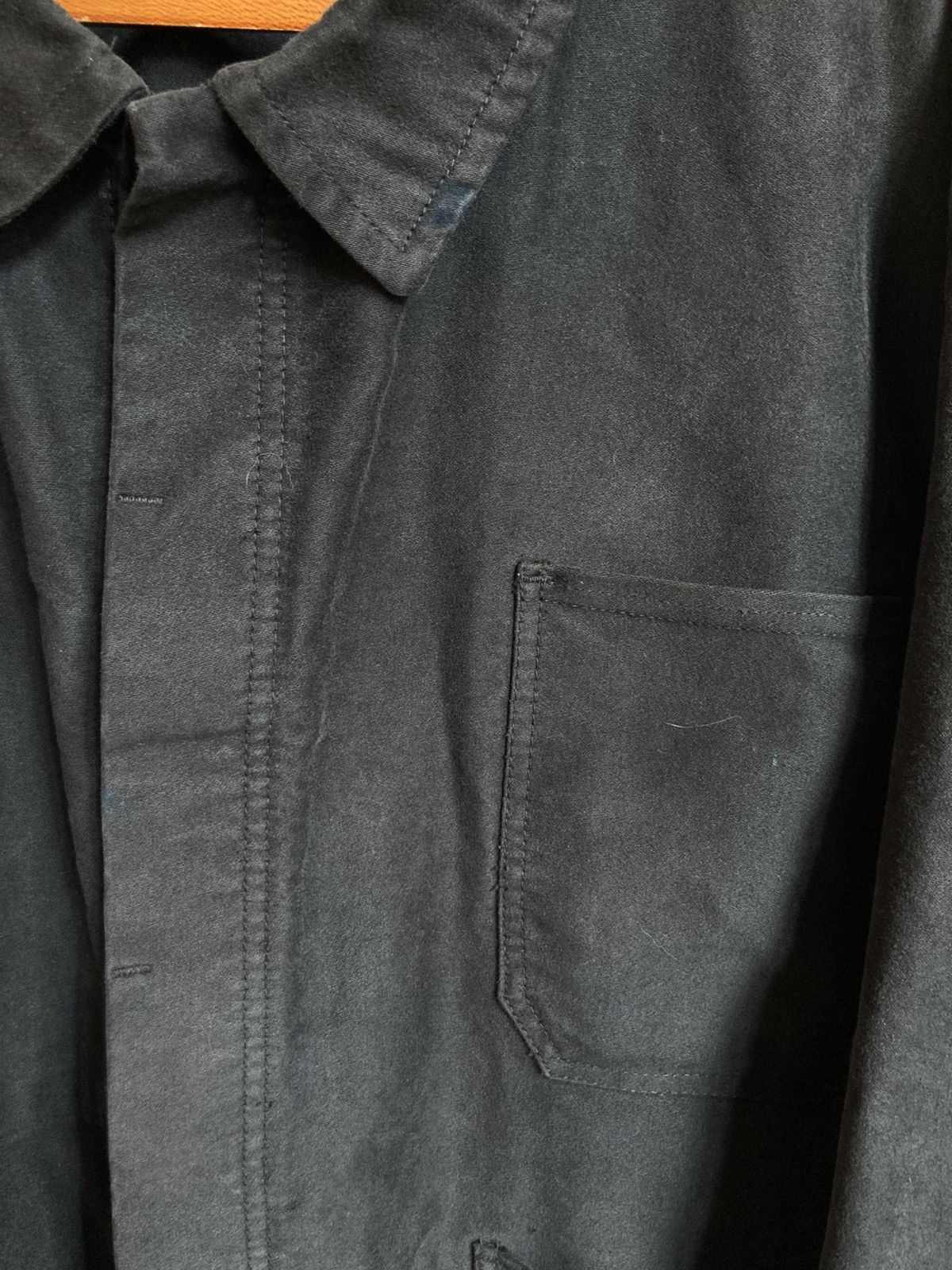 Vintage black moleskin chore coat Size US XL / EU 56 / 4 - 2 Thumbnail