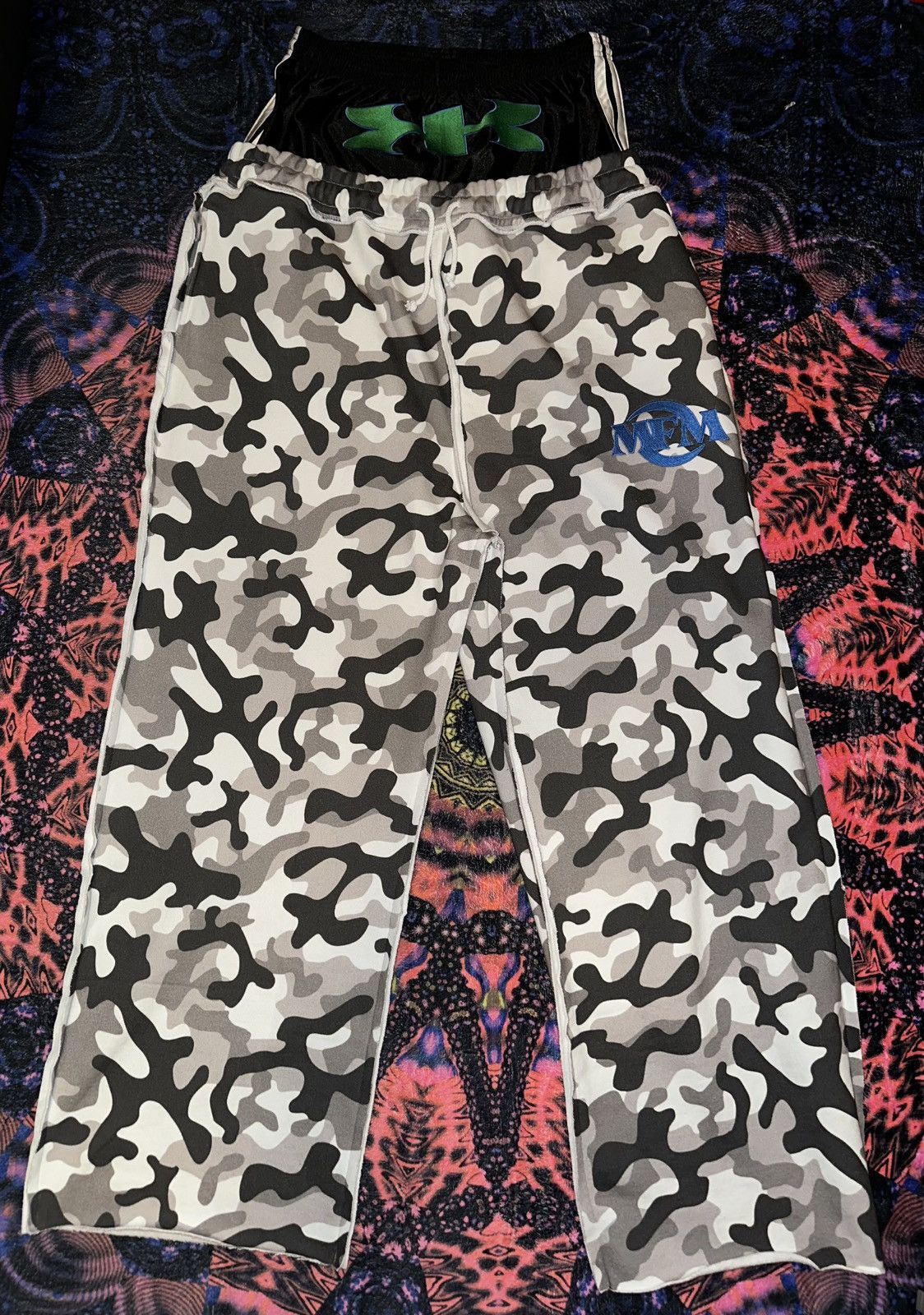 Short De Sweat Greedy Unit X MURD333R.FM - Camouflage Vert - Taille M - Neuf Avec étiquettes