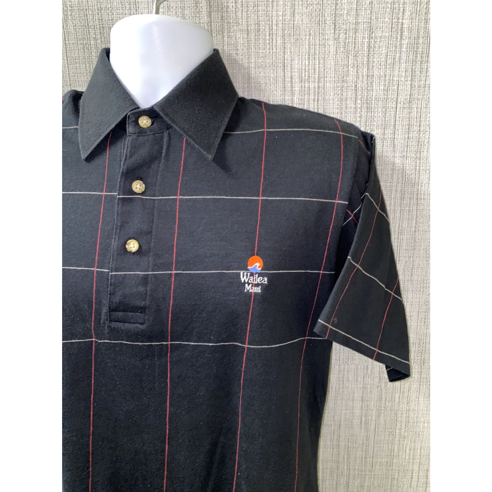Vintage VINTAGE Aureus Mens Black Short Sleeve Golf Polo Shirt M Size US M / EU 48-50 / 2 - 2 Thumbnail