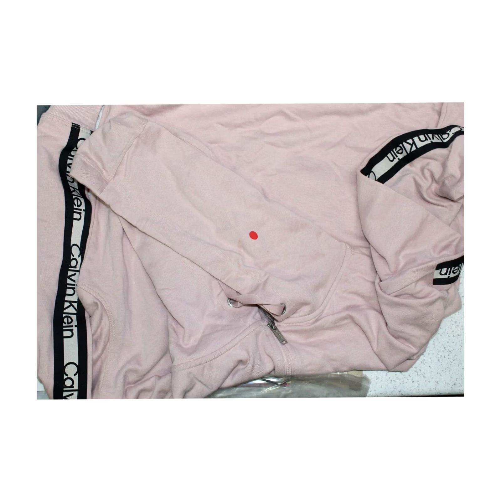 Calvin Klein Calvin Klein Womens Hoodie Sweatshirt pink Plus Size 2X Logo Tape Running Size XXL / US 16-18 / IT 52-54 - 3 Thumbnail