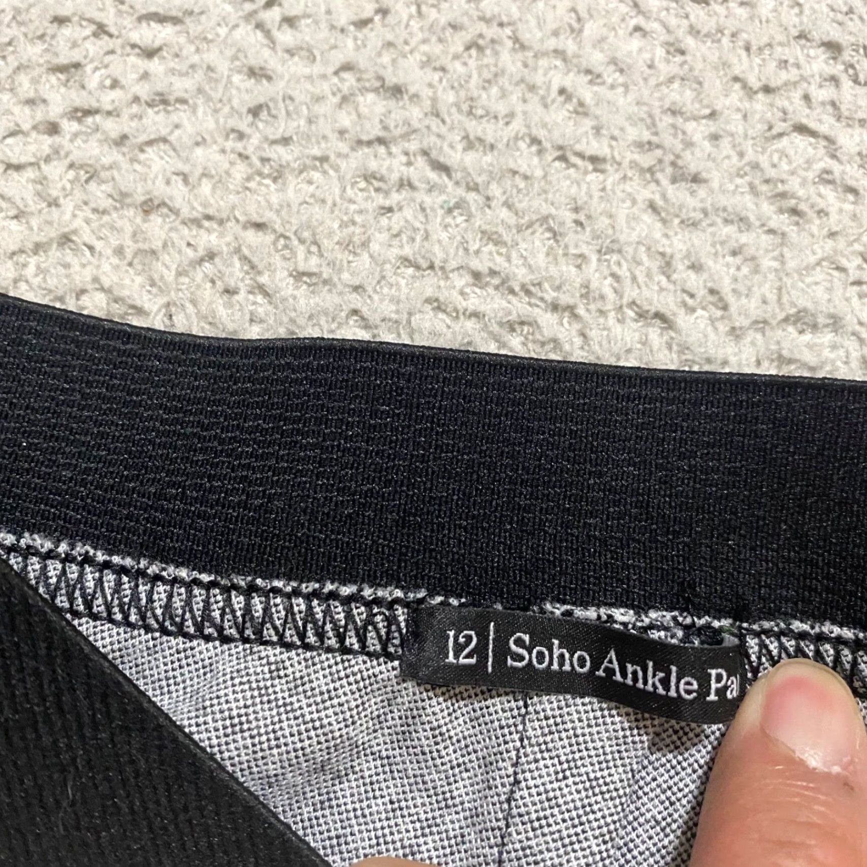 Talbots Talbots Women Pants 12 Black White Houndstooth Soho Ankle Pull On Knit High Rise Size 34" / US 12 / IT 48 - 5 Thumbnail