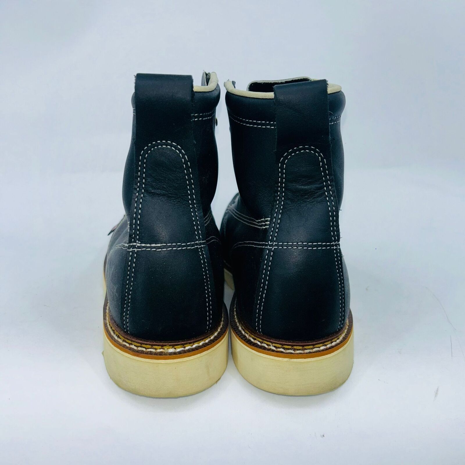 Thorogood THOROGOOD MENS 804-6201 BLACK 6" STEEL TOE BOOTS SIZE 10 2E Size US 10 / EU 43 - 3 Thumbnail