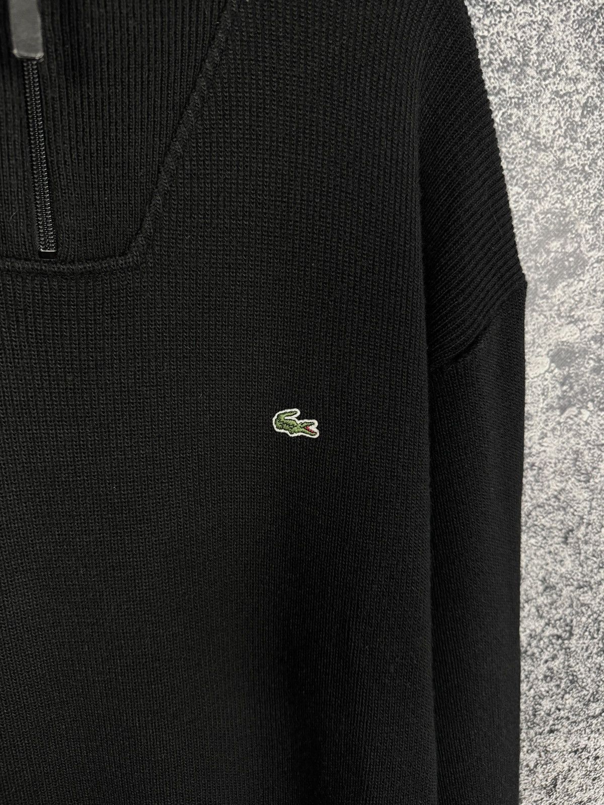 Lacoste Lacoste 1/4 Zip Wool Sweater Boack Jumper Luxury Size 8 XXL Size US XXL / EU 58 / 5 - 6 Thumbnail