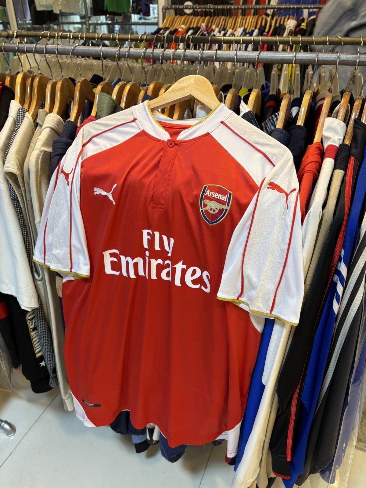Puma 2015 Arsenal Home Kit OZIL 11 Size US L / EU 52-54 / 3 - 2 Thumbnail