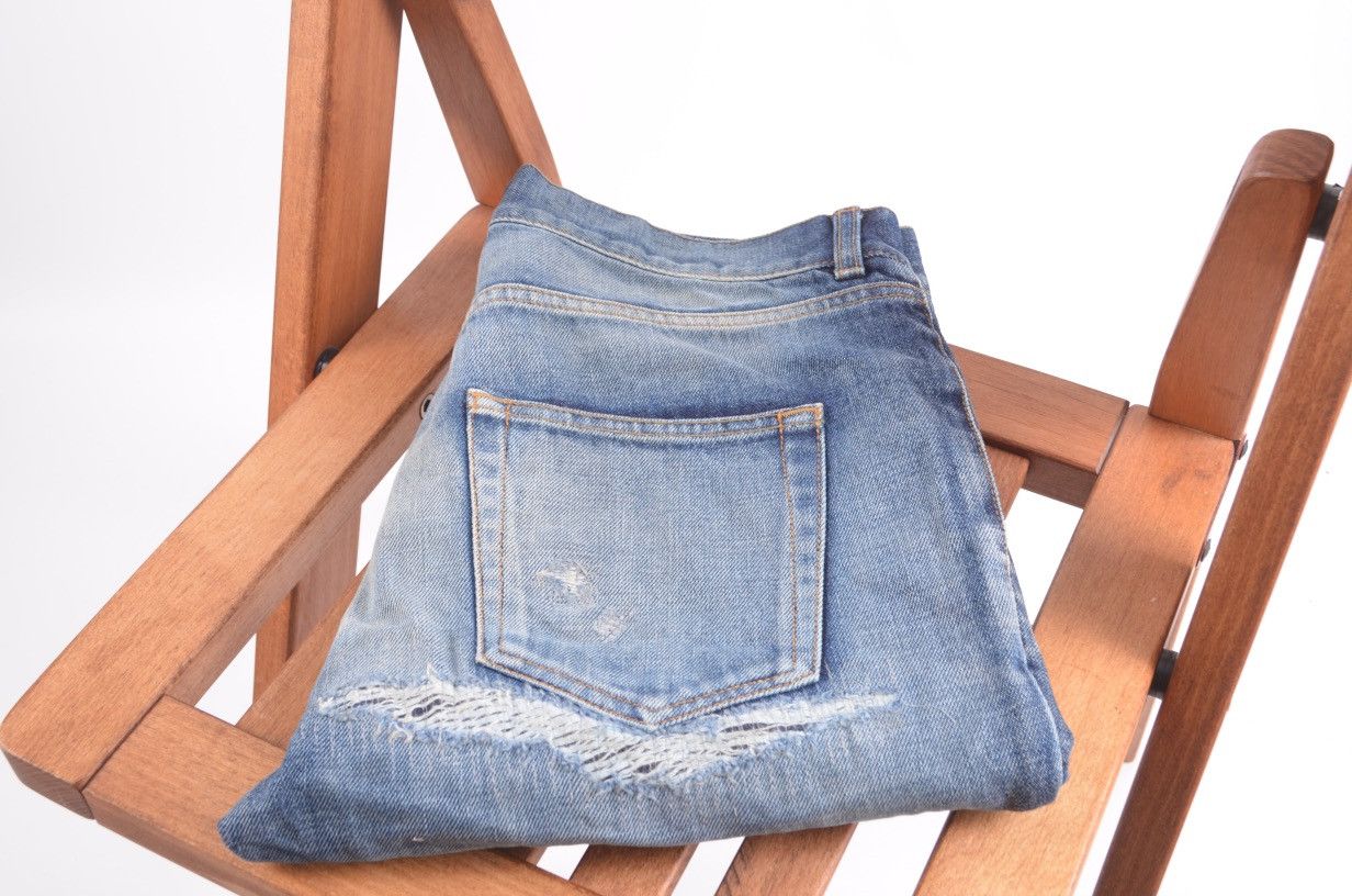 Hedi Slimane × Saint Laurent Paris Saint Laurent Hedi D02 M/SK-LW Denim Jeans sz31 Size US 31 - 1 Thumbnail