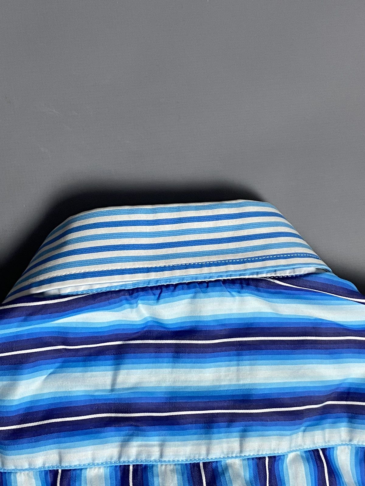 Etro Etro Mens Striped Cotton Dress Shirt Long Sleeve Italy Sz 41 Size US L / EU 52-54 / 3 - 17 Thumbnail