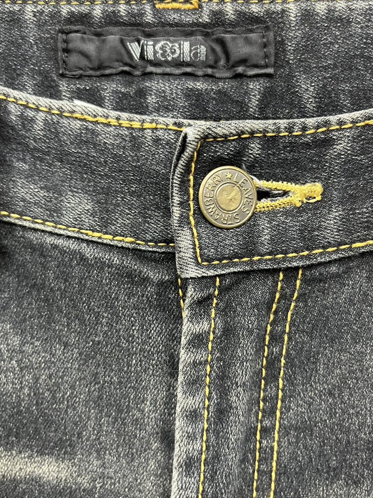 Japanese Brand 🔥FLARE MATSUNO Stretch Spliced Denim Woman’s Pants Size 29" - 9 Thumbnail
