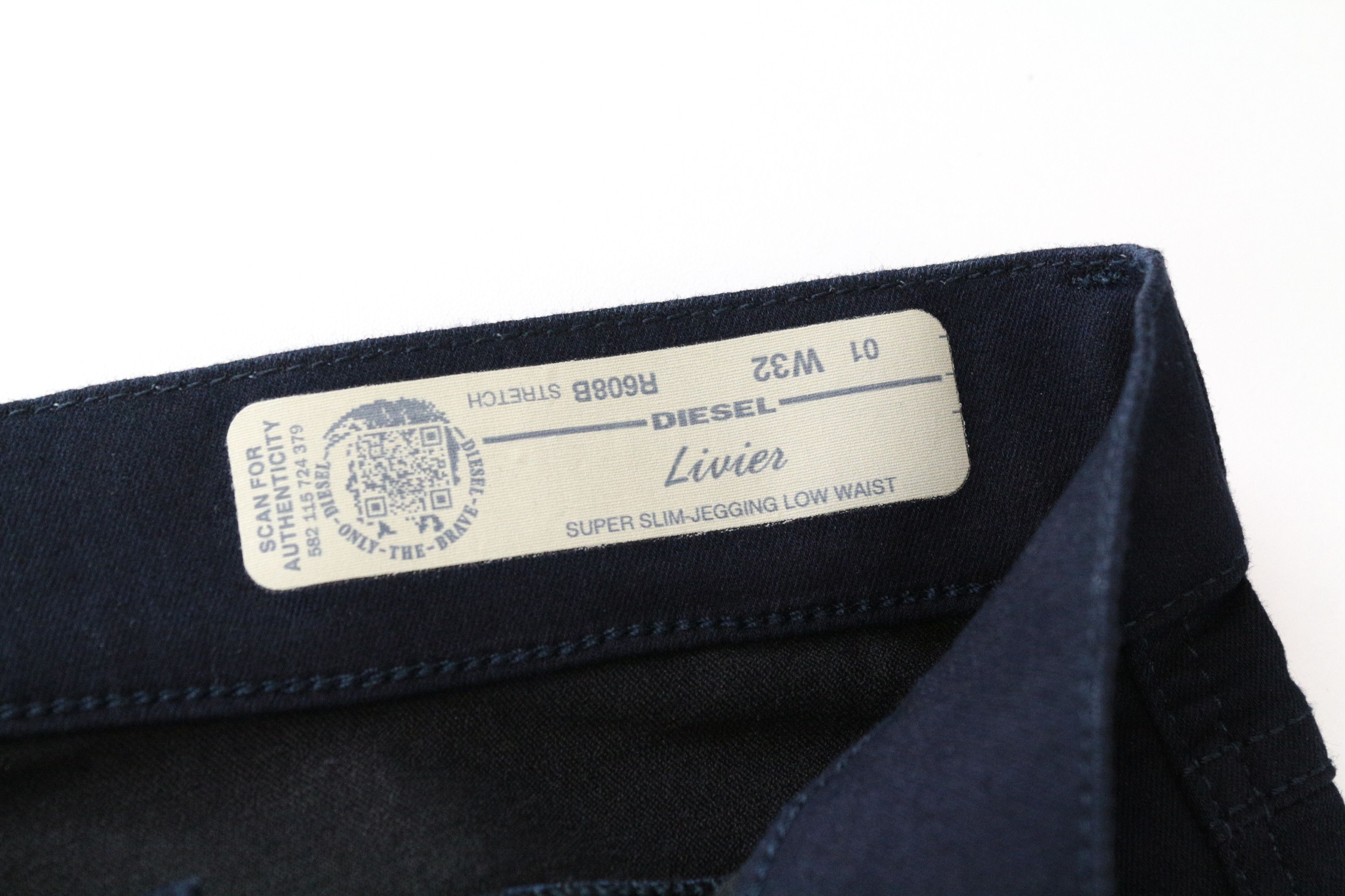 Diesel LIVIER R608B W32 Dark Blue Zipped Jeans 63650 Size 32" / US 10 / IT 46 - 5 Thumbnail