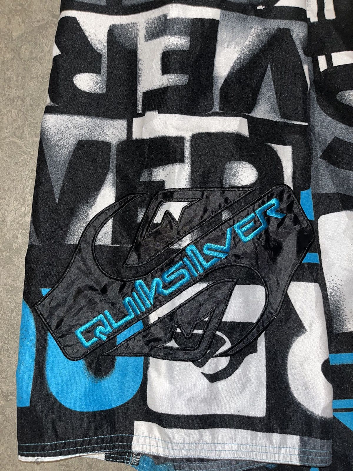 Quiksilver Quiksilver Boardshorts Graffiti Style – Black/Blue/White Size US 36 / EU 52 - 3 Thumbnail