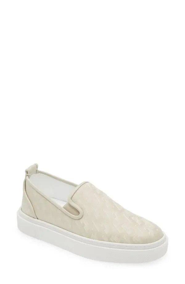 Christian Louboutin o1bcso1str1024 Adolon Boat Flat in Beige Size US 8 / EU 41 - 2 Thumbnail