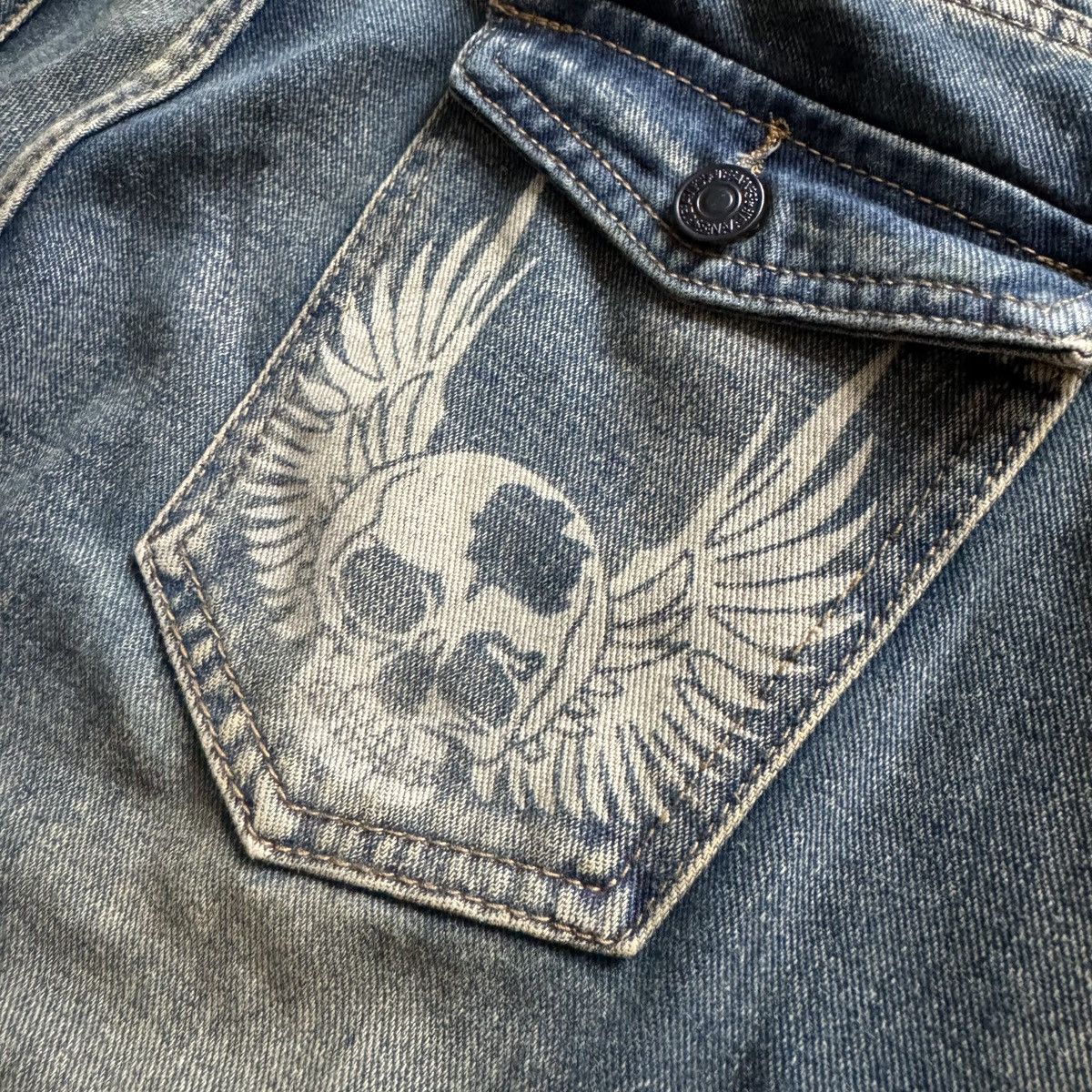 Hysteric Glamour ROMWE Skullwings Superlared Rusty Stain Wash Size US 30 / EU 46 - 4 Thumbnail