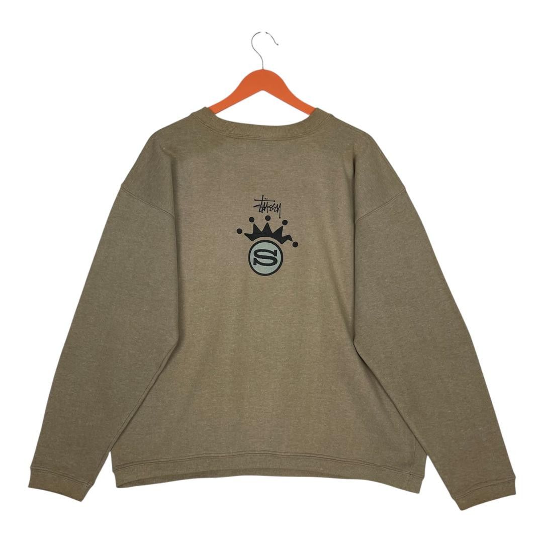 Stussy Vintage USA Stussy Chest Logo Miror Print Boxy Sweatshirt Size US S / EU 44-46 / 1 - 2 Thumbnail