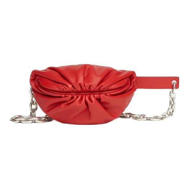 Bottega Veneta o1n1vont1024 Size: OS / Chain Pouch Belt Bag Chili /Silver Size ONE SIZE - 1 Thumbnail