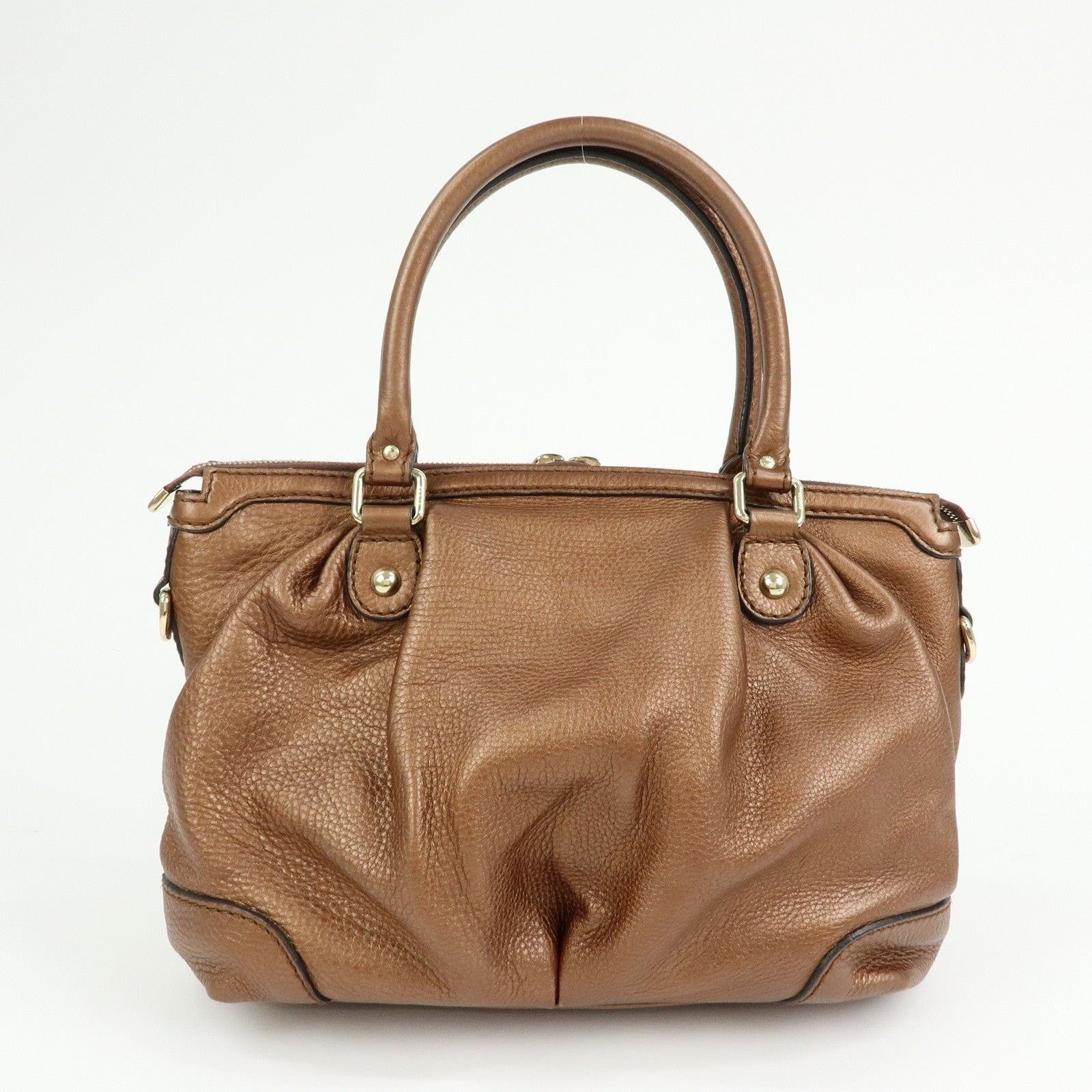 Gucci Gucci Sukey Interlocking G Calfskin Shoulder Bag Brown Size ONE SIZE - 2 Thumbnail