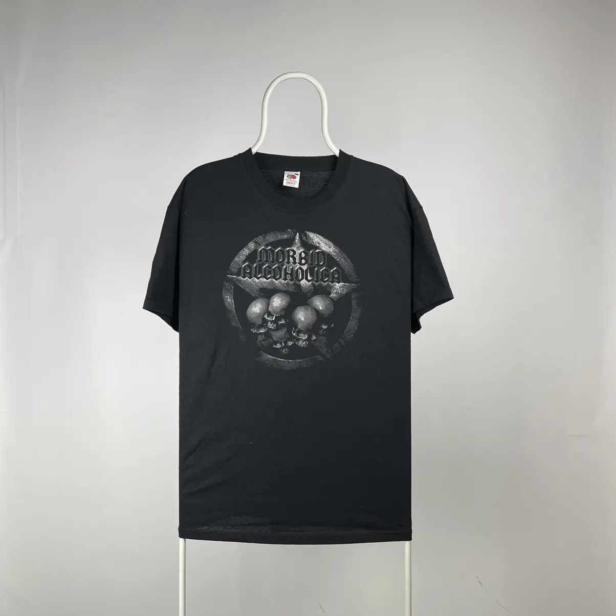 Japanese Brand Morbid alcoholica T-shirt vintage skulls XLarge Size US XL / EU 56 / 4 - 1 Thumbnail